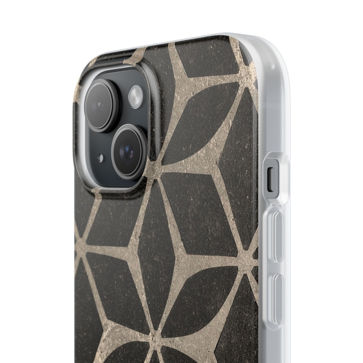 Concrete Mosaic Star · Lite Phone Case for iPhone · Black