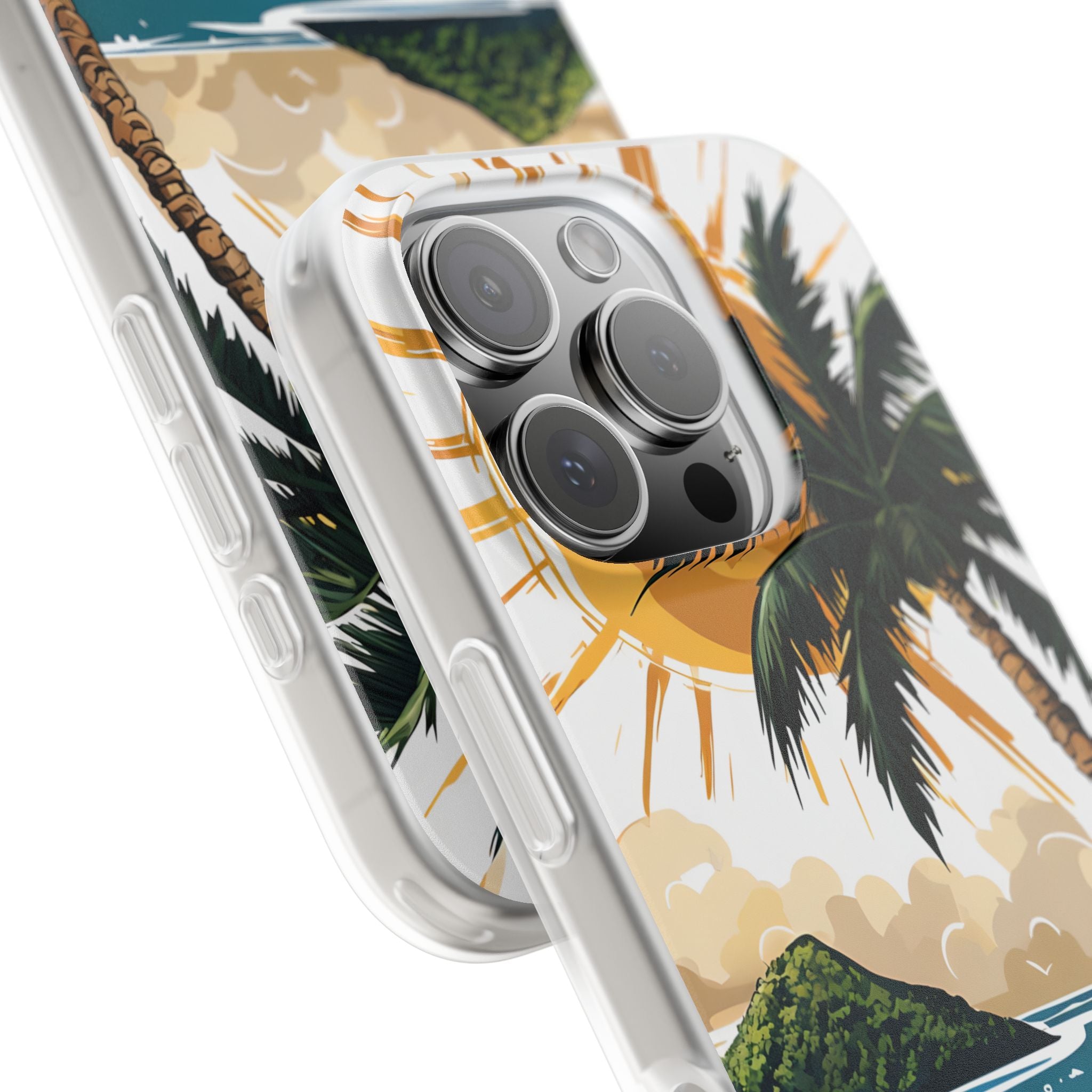 Radiant Coast Solitude · Soft Custodia per iPhone