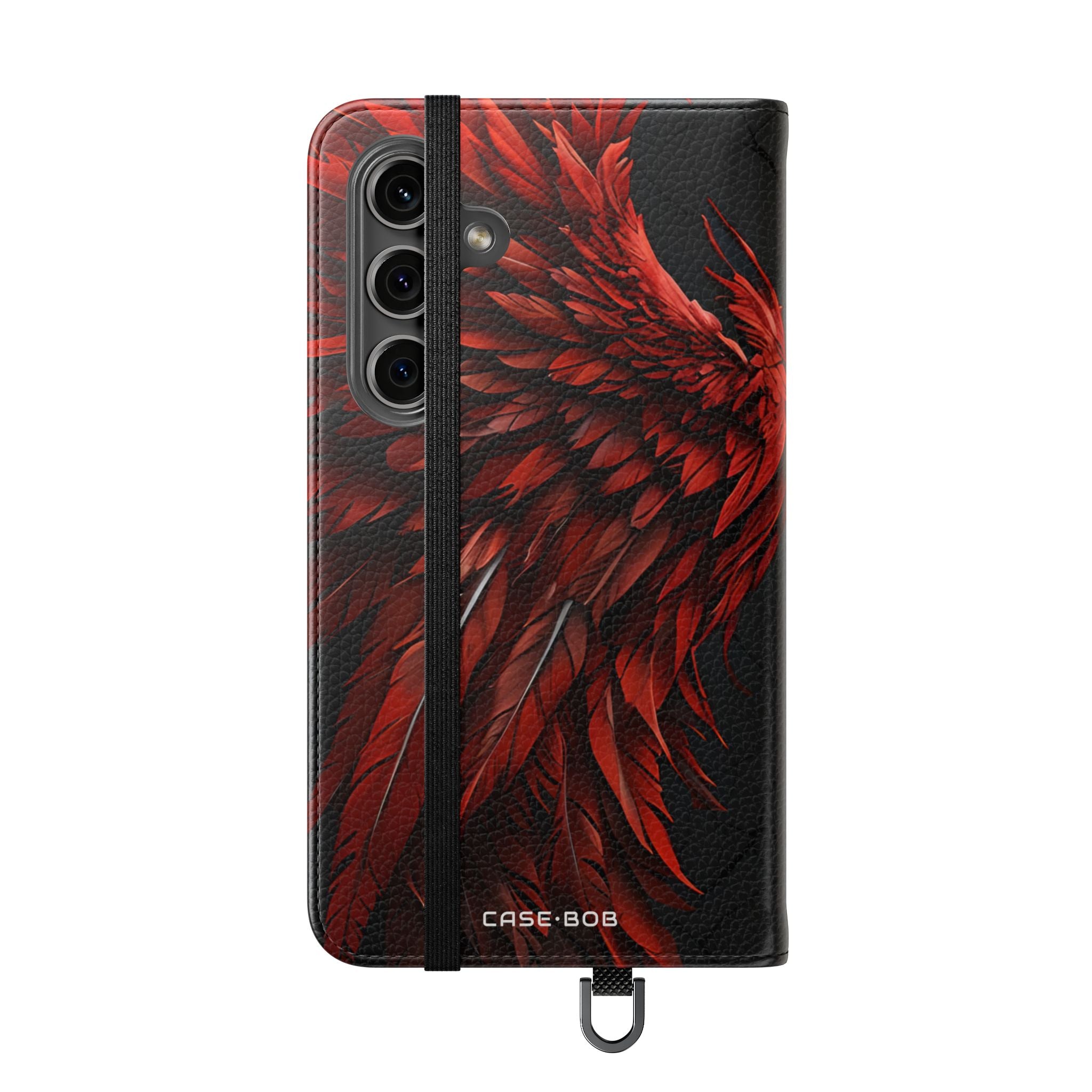 Crimson Silver Wings - Samsung S24 Case - Wallet