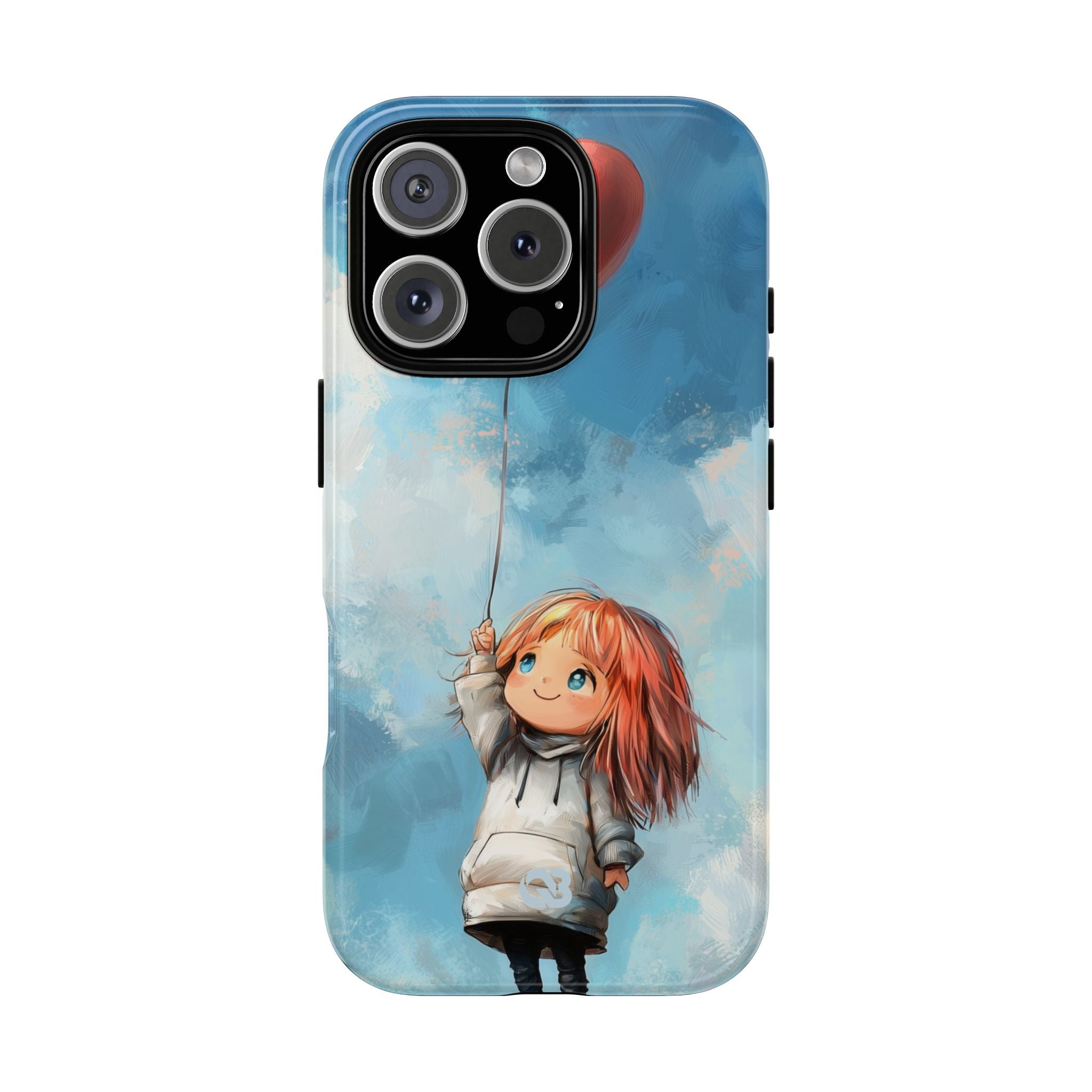 Crimson Heart Sky · Tough Phone Case for iPhone