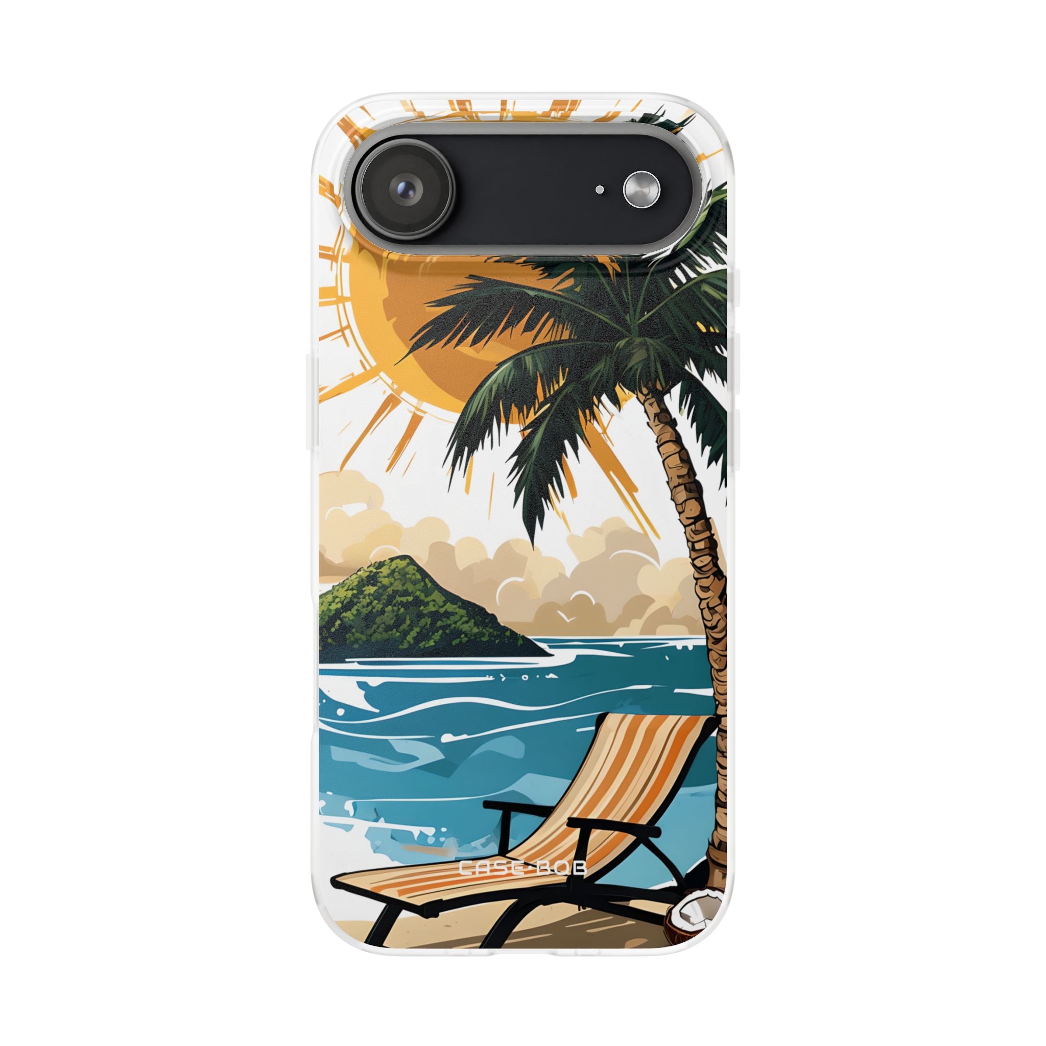 Sunny Palm Breeze iPhone 17 Air Case - Soft - CASE•BOB