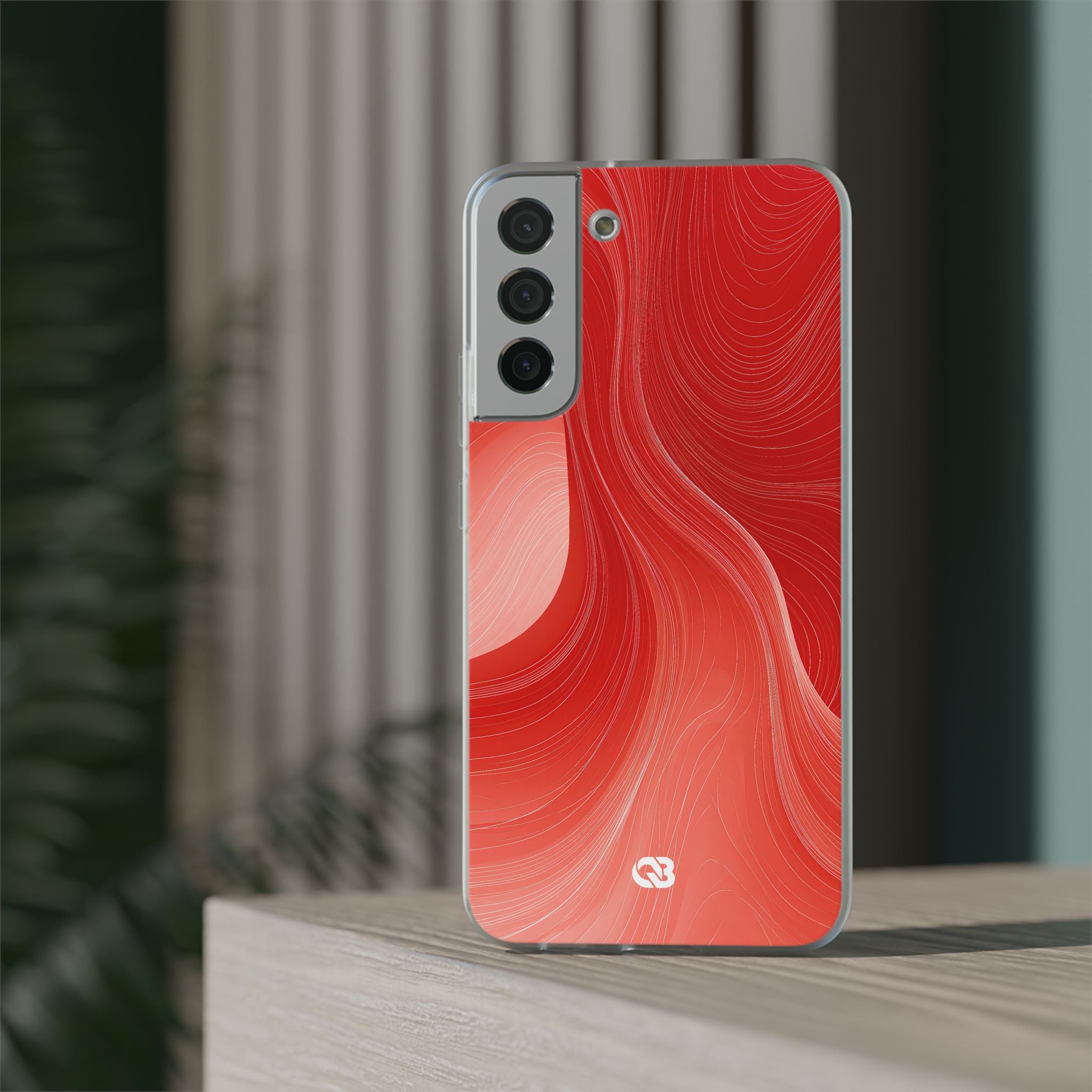 Red Lite Phone Case for Samsung - Crimson Silk Strands