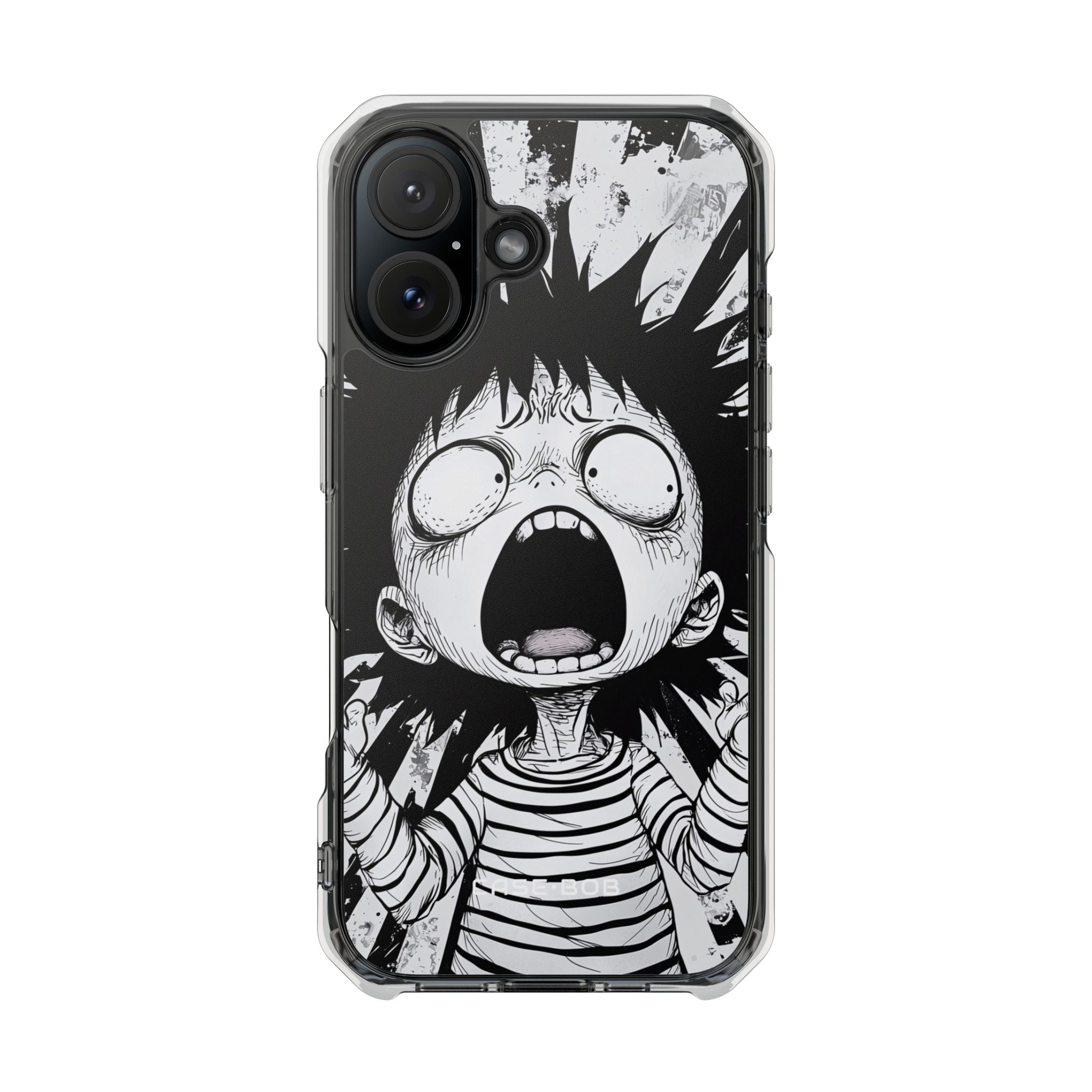 Screaming Stripes iPhone 16 Case - Impact - CASE•BOB