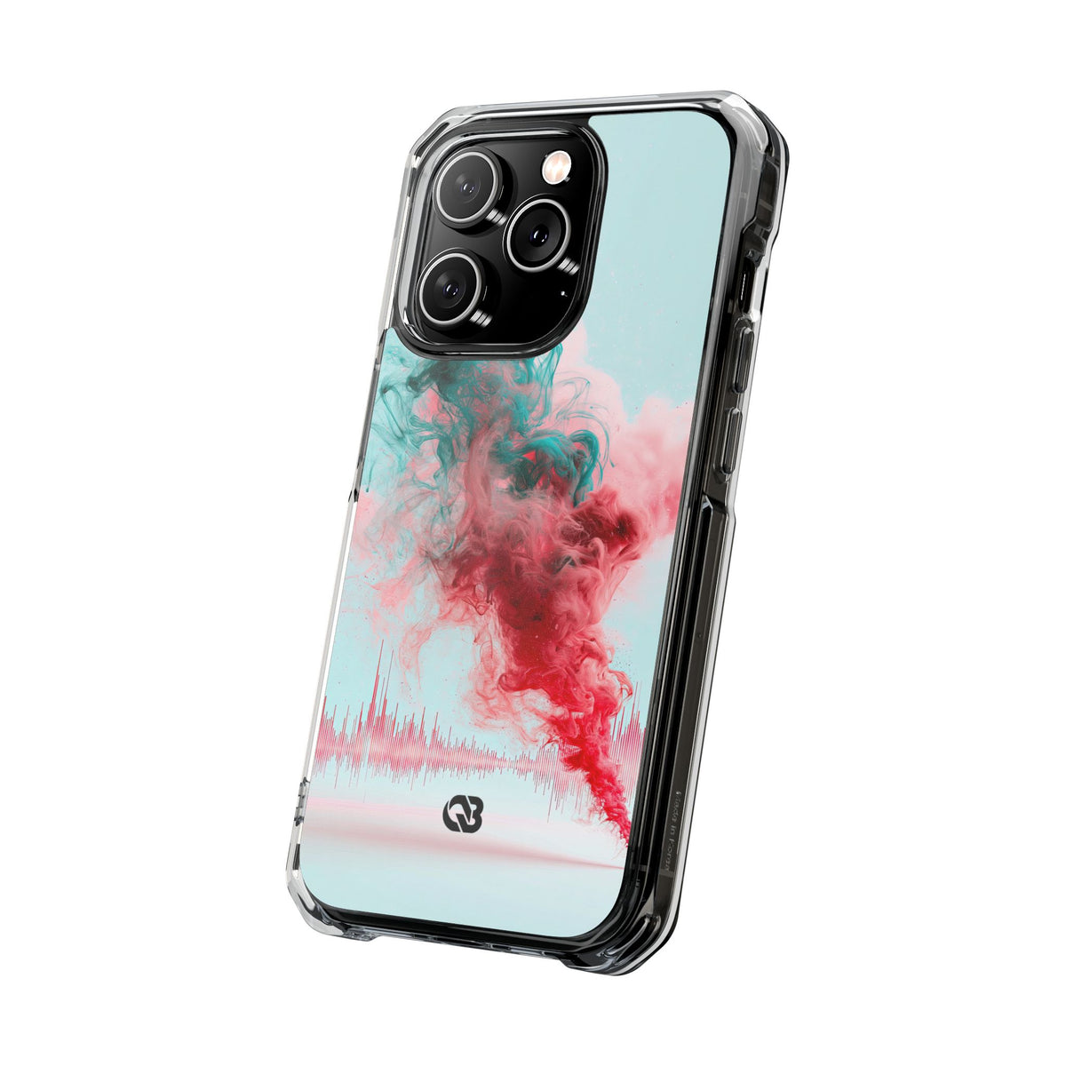 Sonic Bloom · Clear Impact Magnetic Phone Case for iPhone · Red