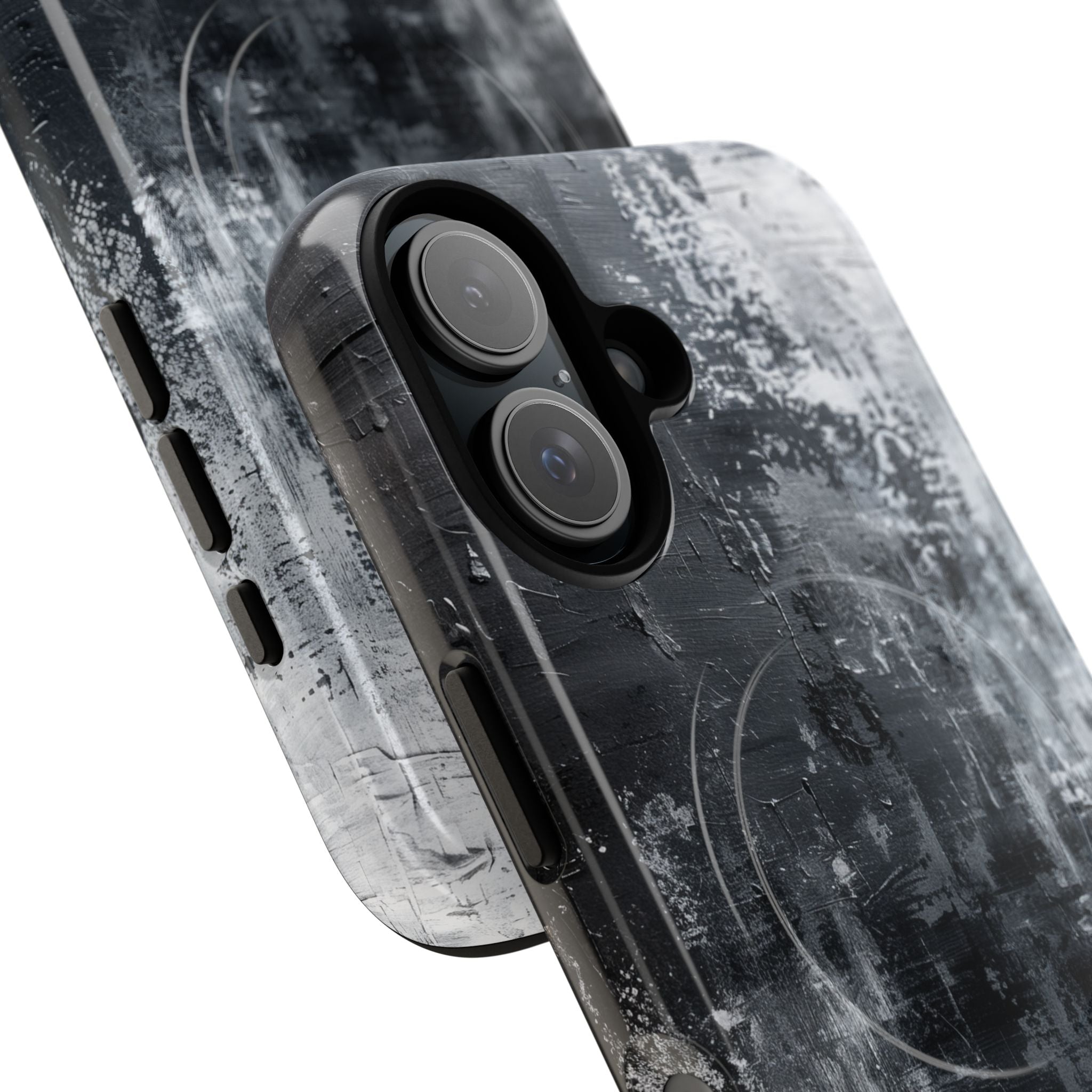 Textured Blackscape iPhone 16 Case - Tough+