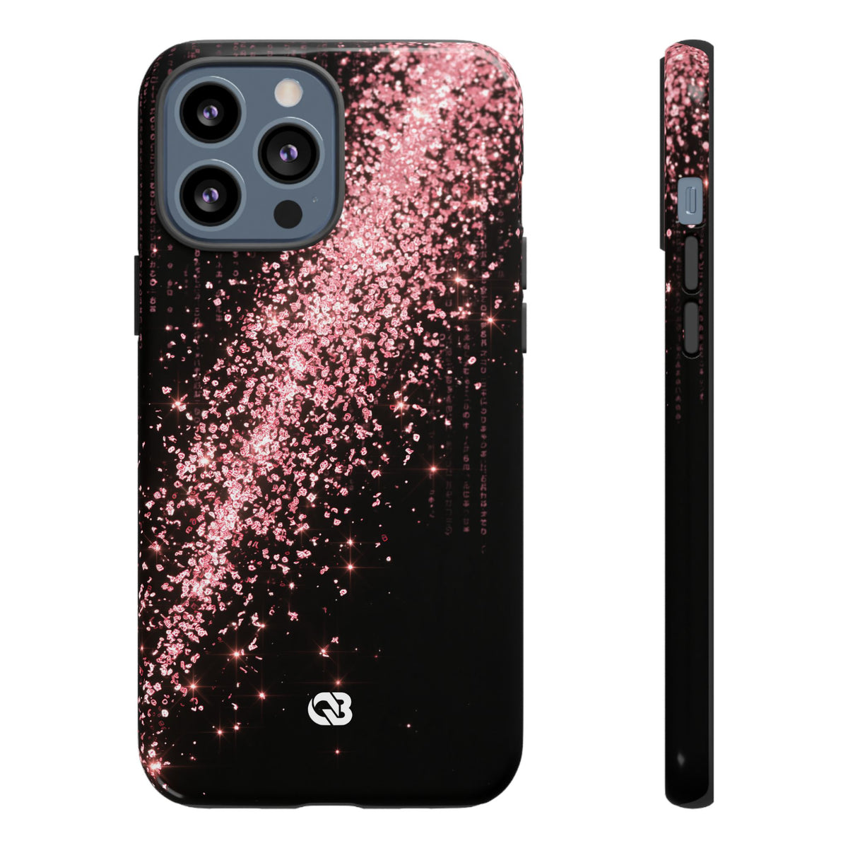 Rose Digital Cascade · Tough Phone Case for iPhone · Pink