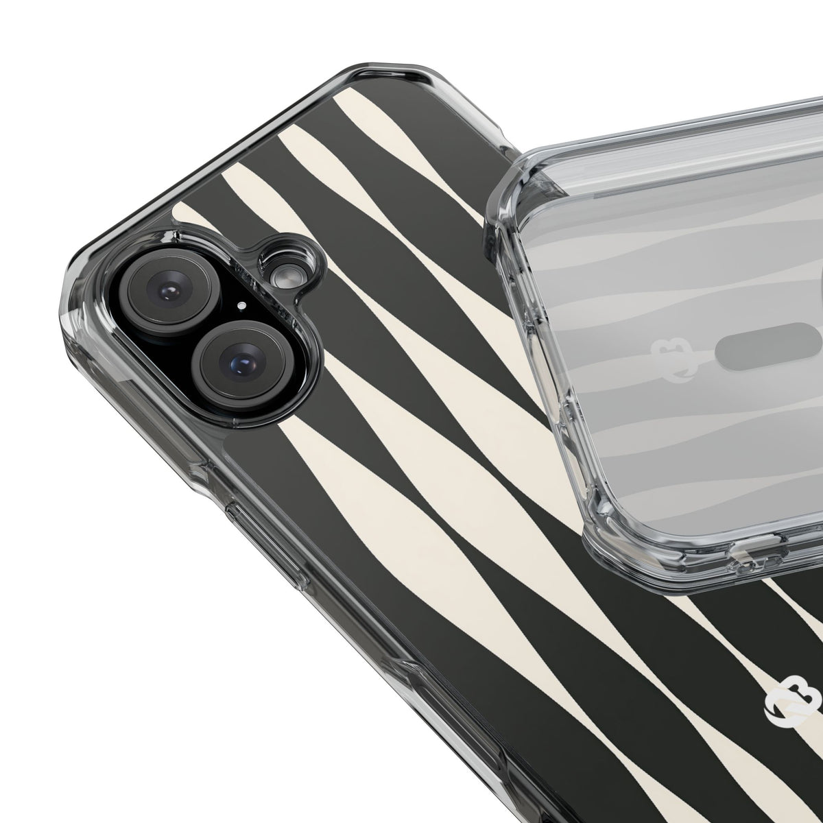 Orbital Resonance · Clear Impact Magnetic Phone Case for iPhone · Black