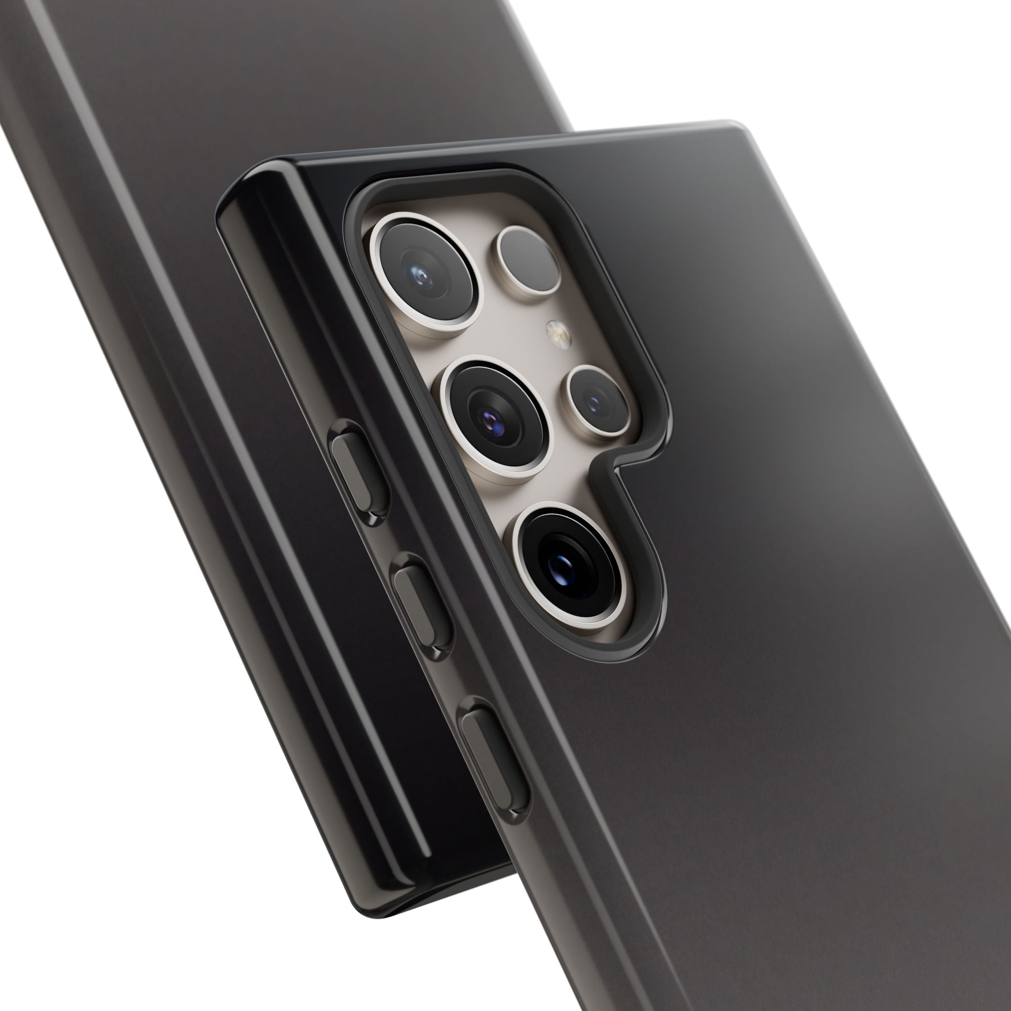 Grey Tough Phone Case for Samsung - Obsidian Ash Fade