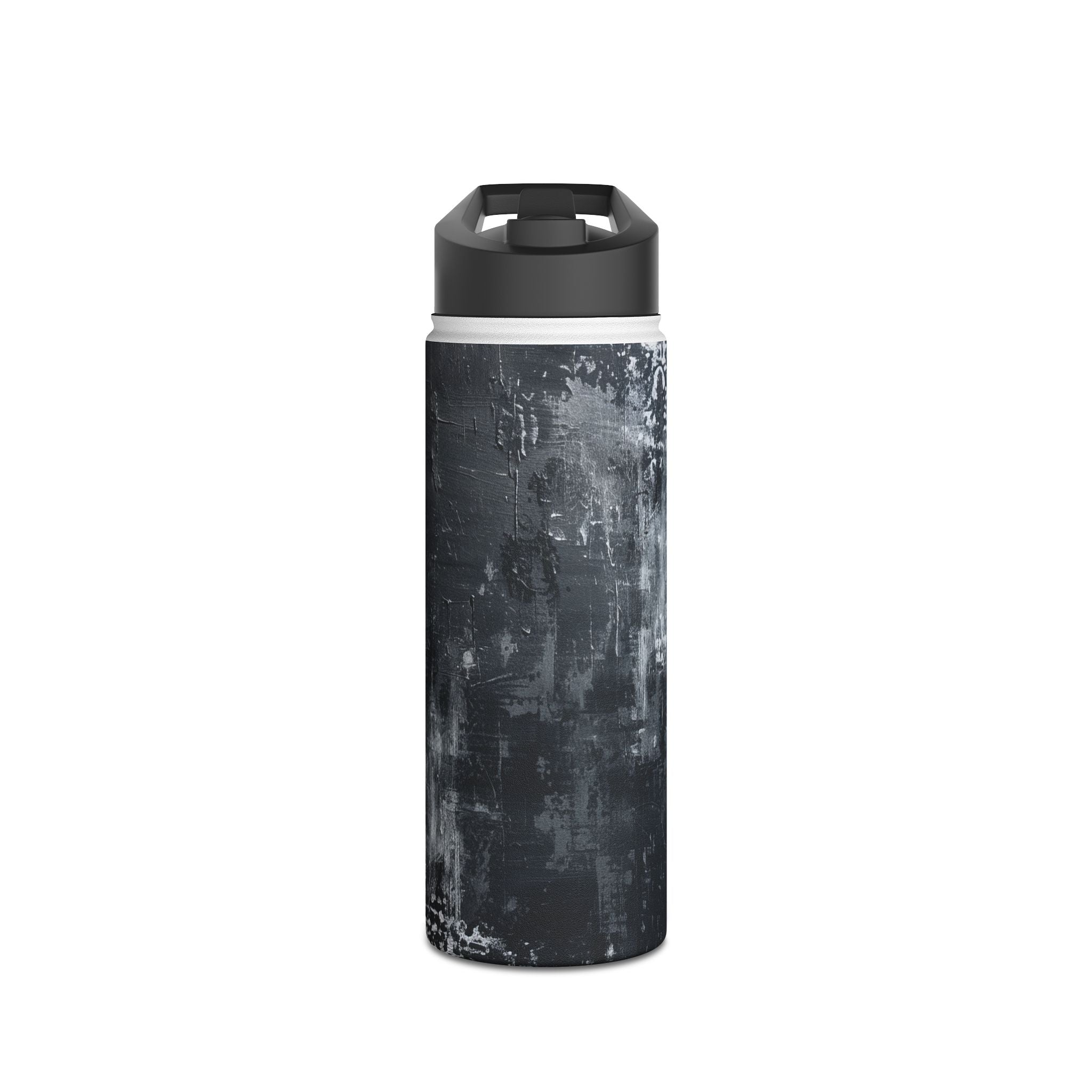 Midnight Brushstroke - Stainless Steel Water Bottle
