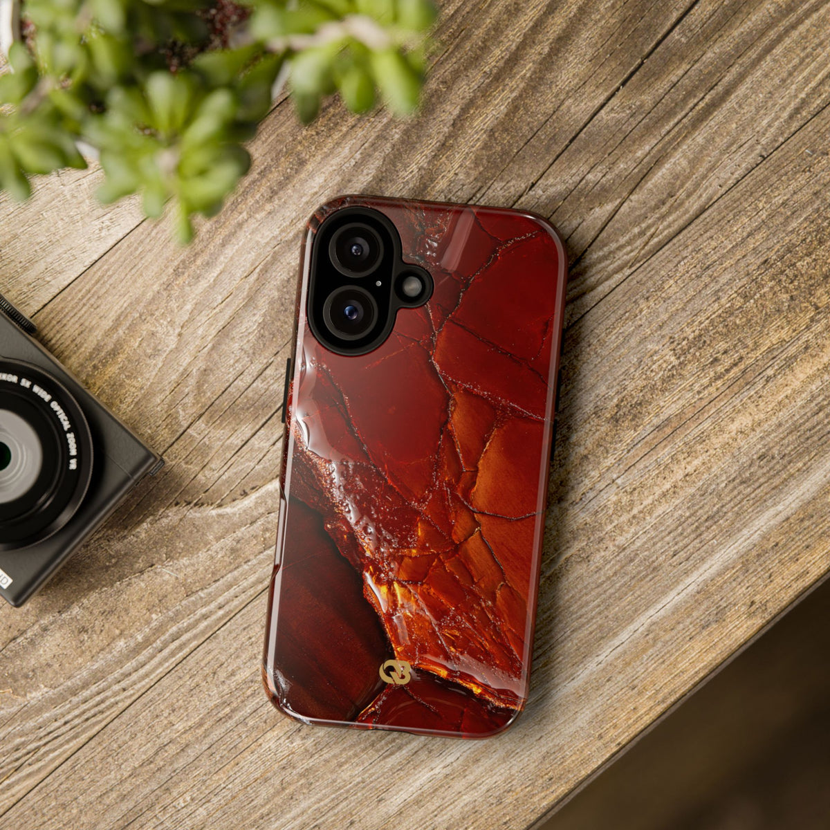 Amber Embrace · Tough Phone Case for iPhone · Brown