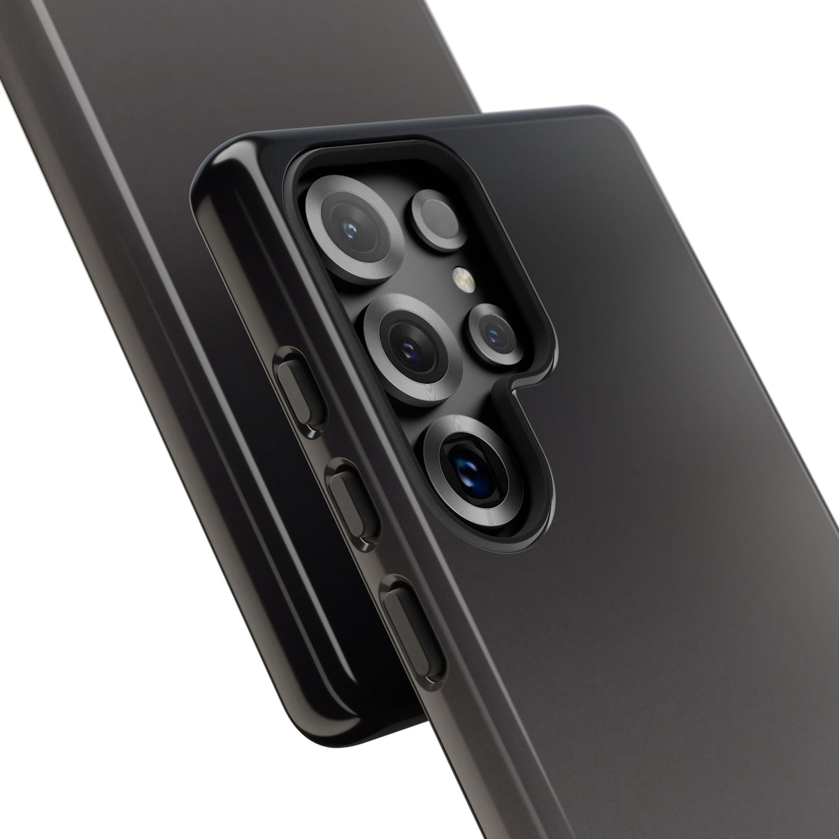 Grey Tough Phone Case for Samsung - Obsidian Ash Fade