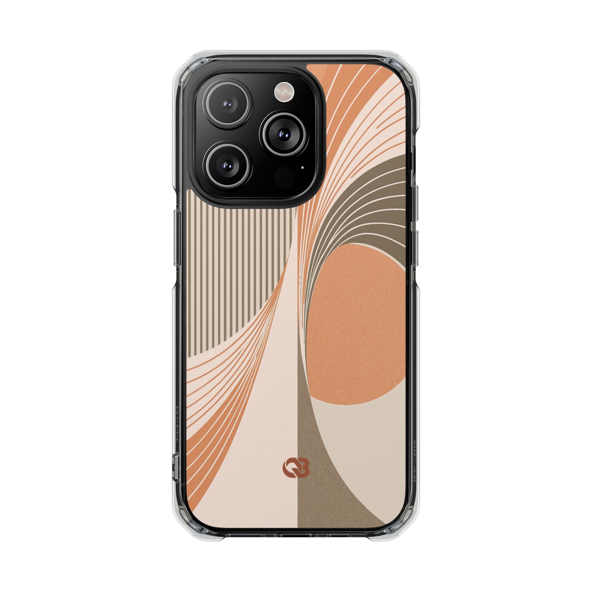 Orange Impact MagSafe Phone Case for iPhone - Desert Arc Horizon