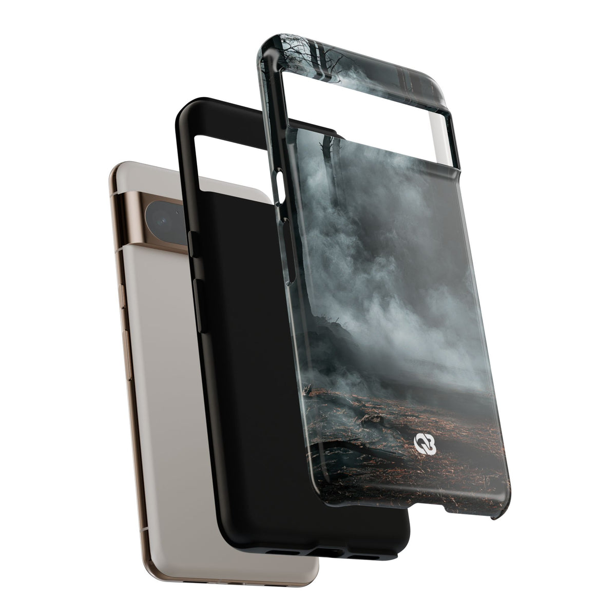 Shadowed Pine Mist · Tough Phone Case for Pixel · Black