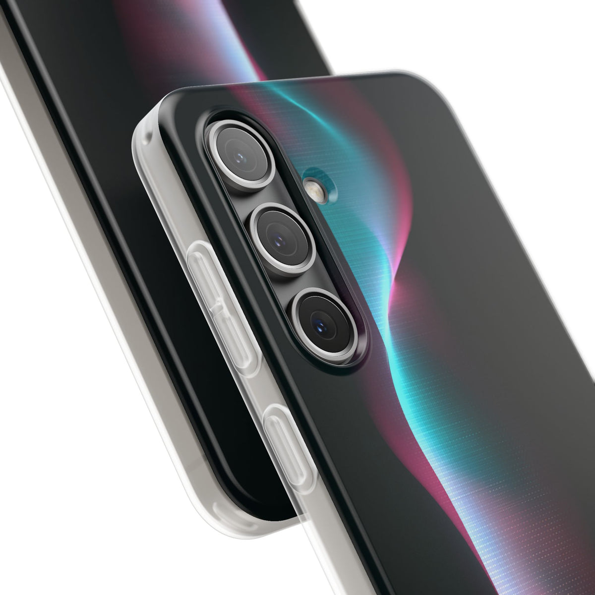 Neon Pixel Flow · Lite Phone Case for Samsung · Black