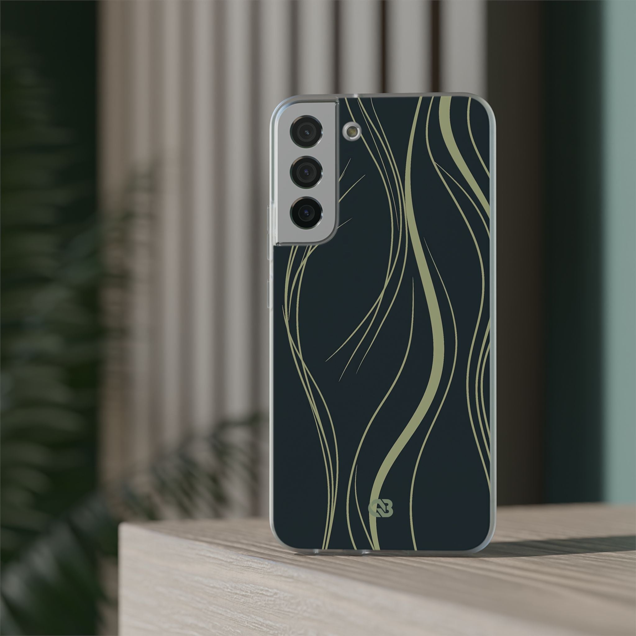 Green Lite Phone Case for Samsung - Obsidian Sage Flow
