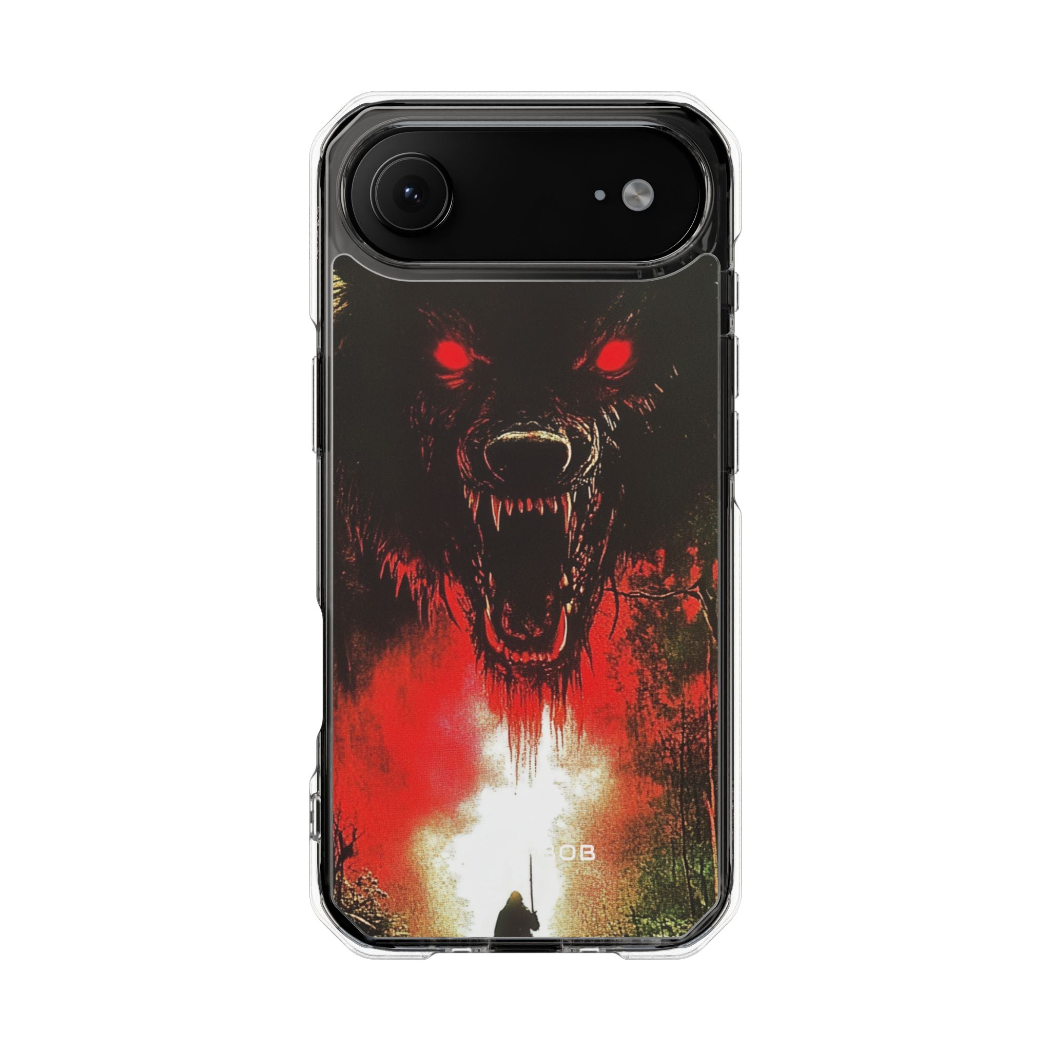 Red Moon Wolf iPhone 17 Air Case - Impact