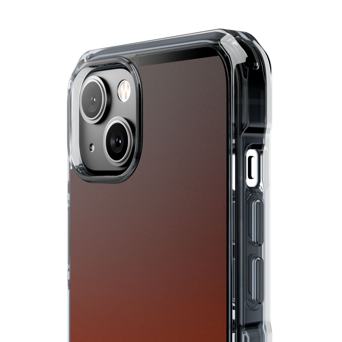 Burnt Amber Spectrum · Clear Impact Magnetic Phone Case for iPhone · Orange