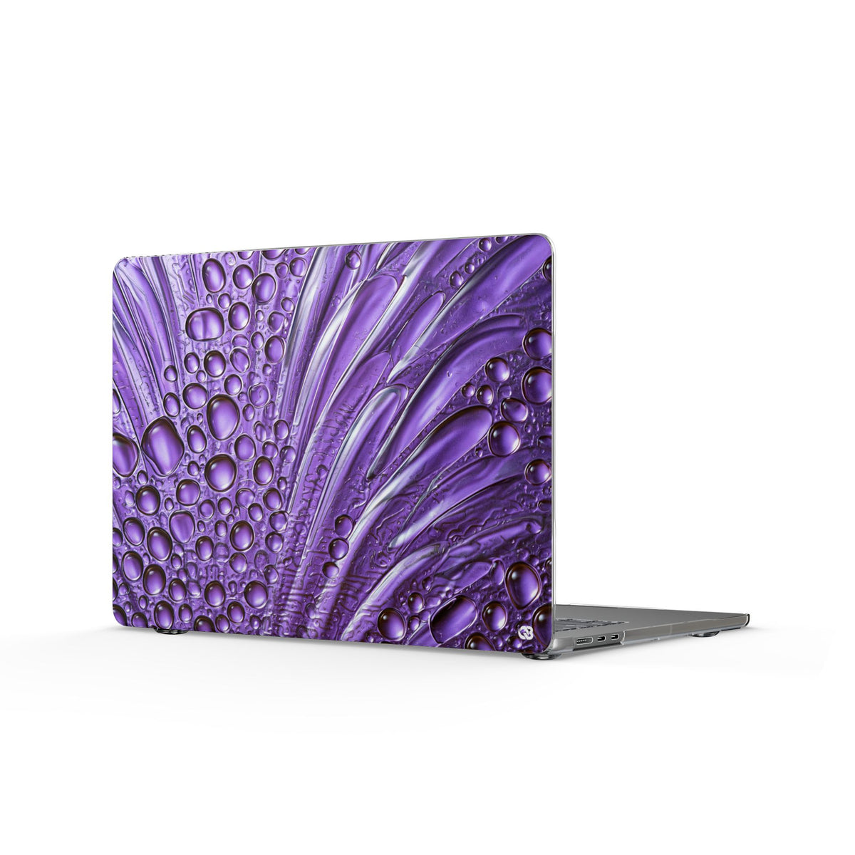 Violet Liquid Gel · Clear Hard Case for MacBook · Purple