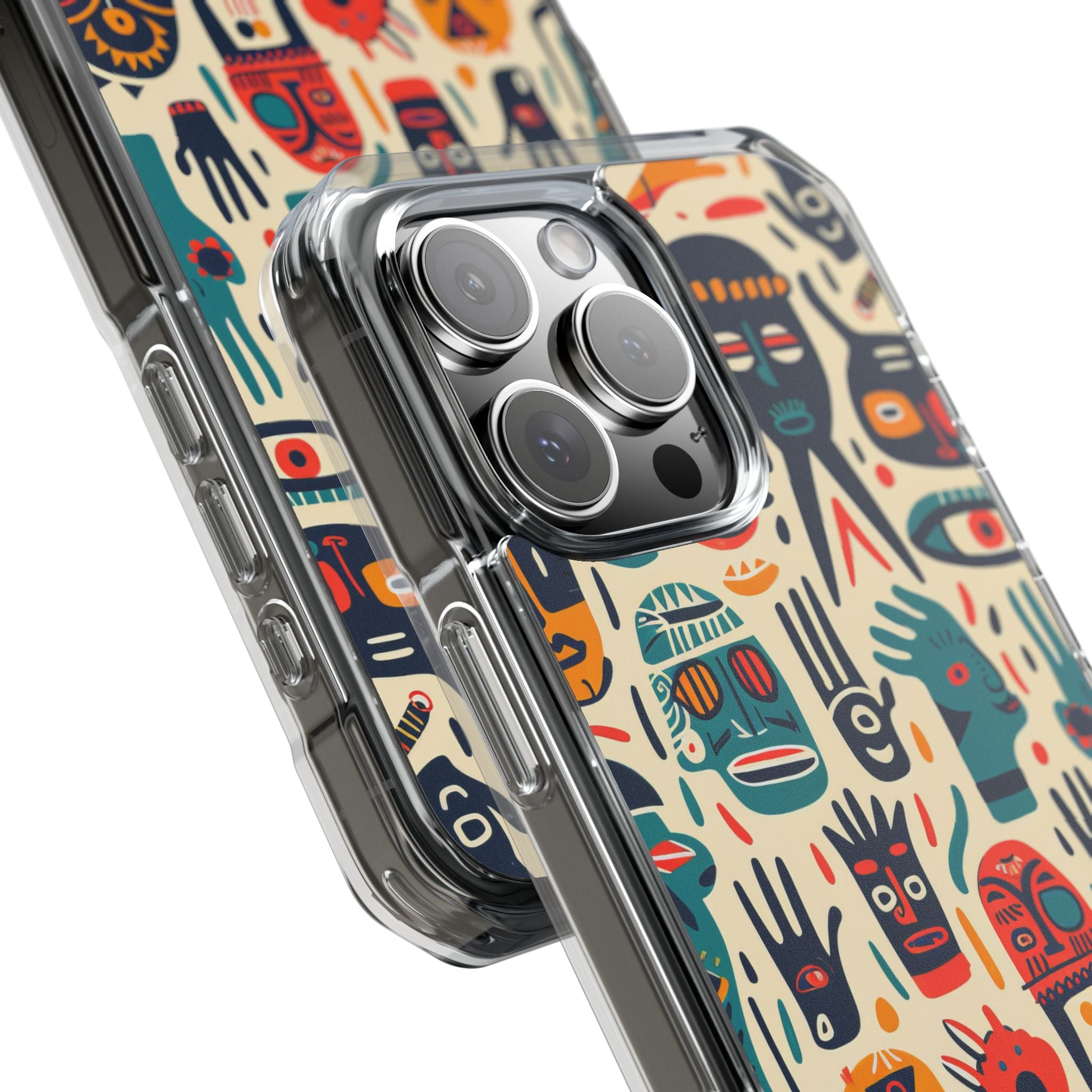 Lebendige Gesichter iPhone 16 Pro Max Case - Impact