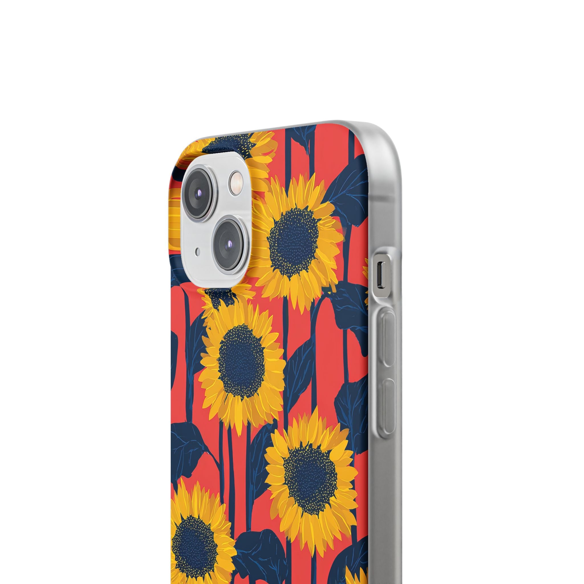 Solar Navy Bloom · Soft Handyhülle für iPhone