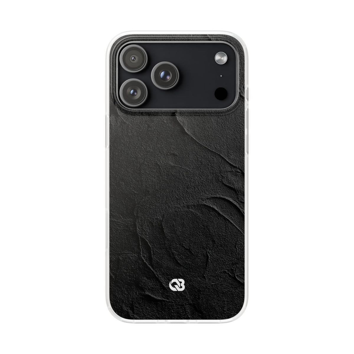 Obsidian Stucco Relief · Lite Phone Case for iPhone · Black