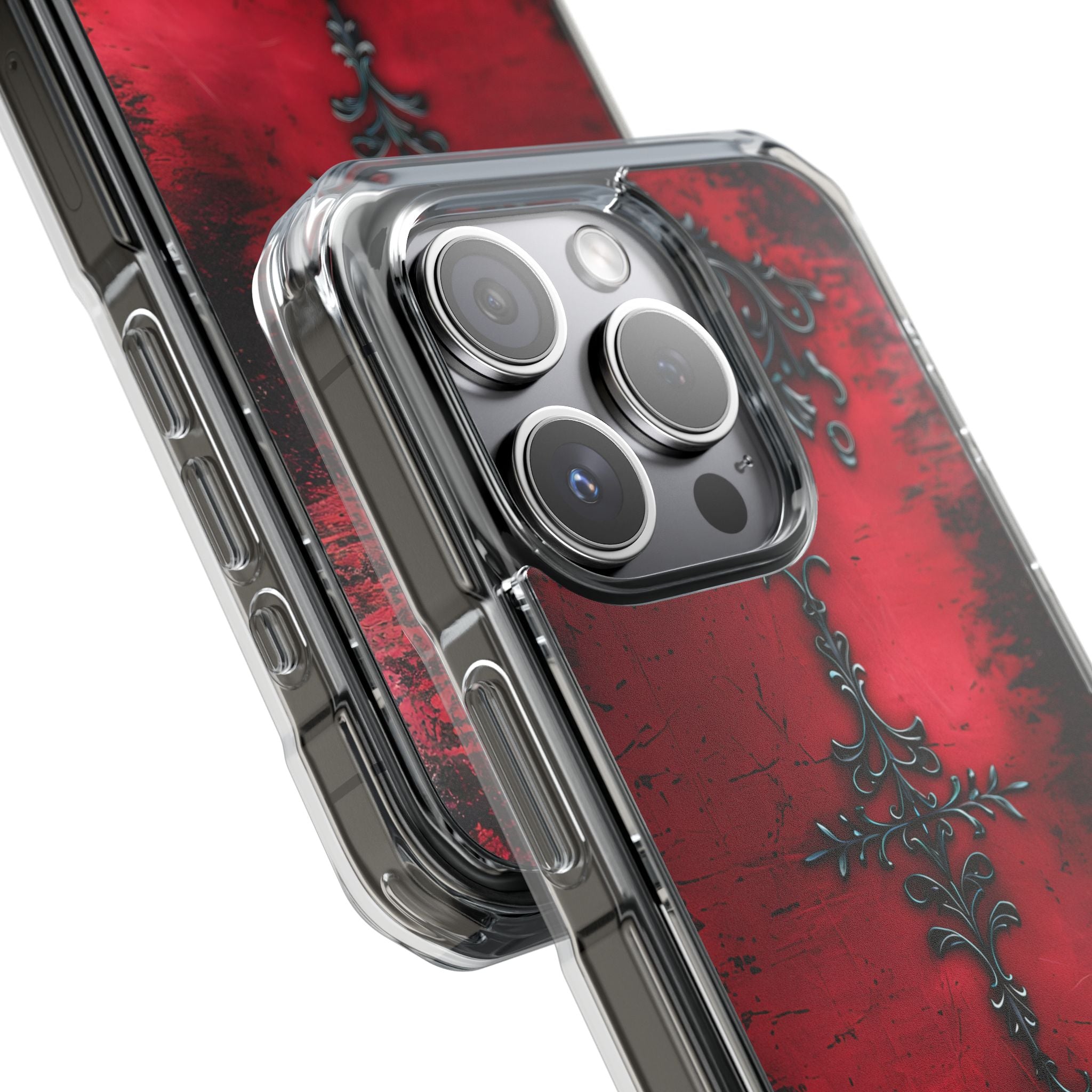Crimson Gothic Filigree · Impact Phone Case for iPhone · Magsafe