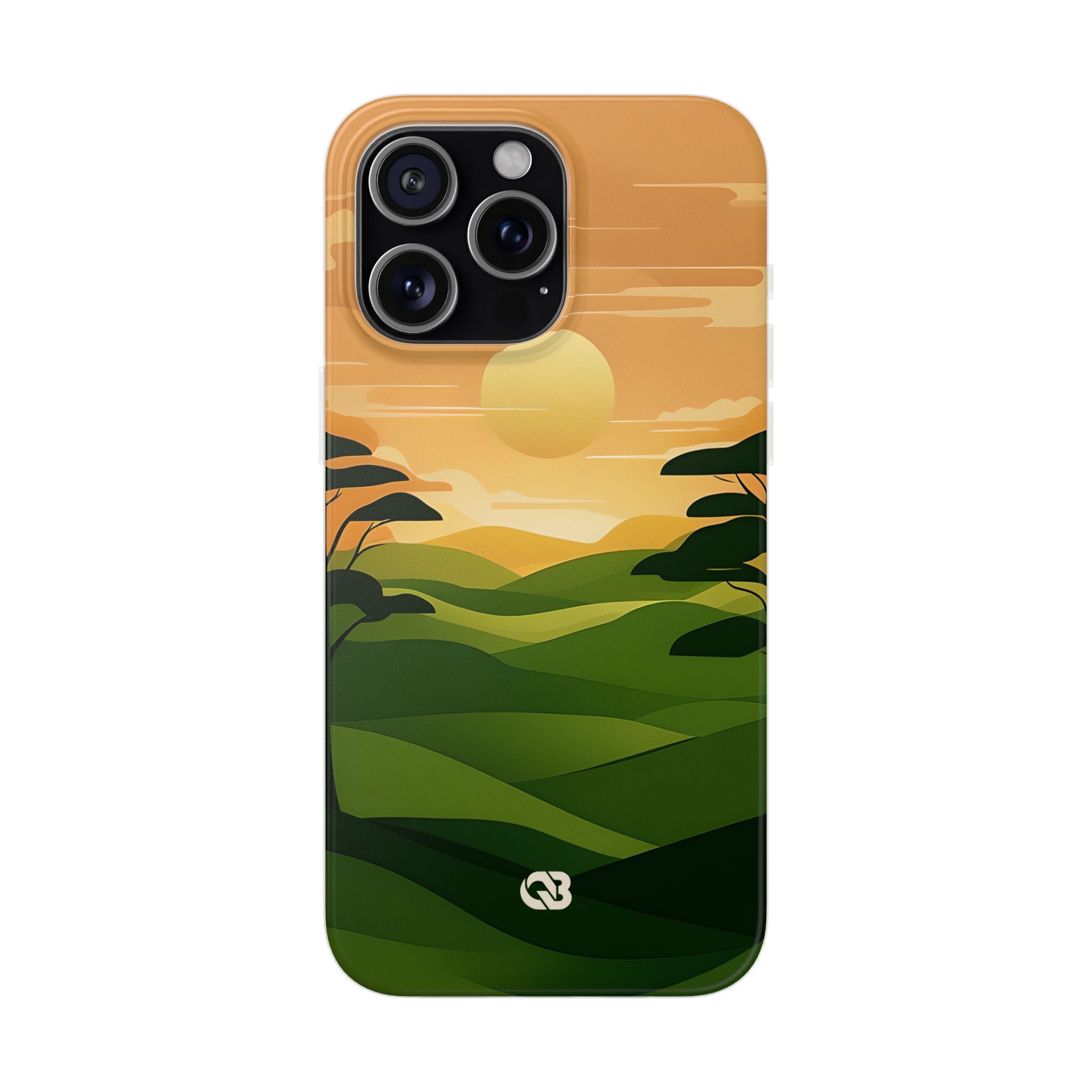 Verdant Horizon Sun · Soft Phone Case for iPhone