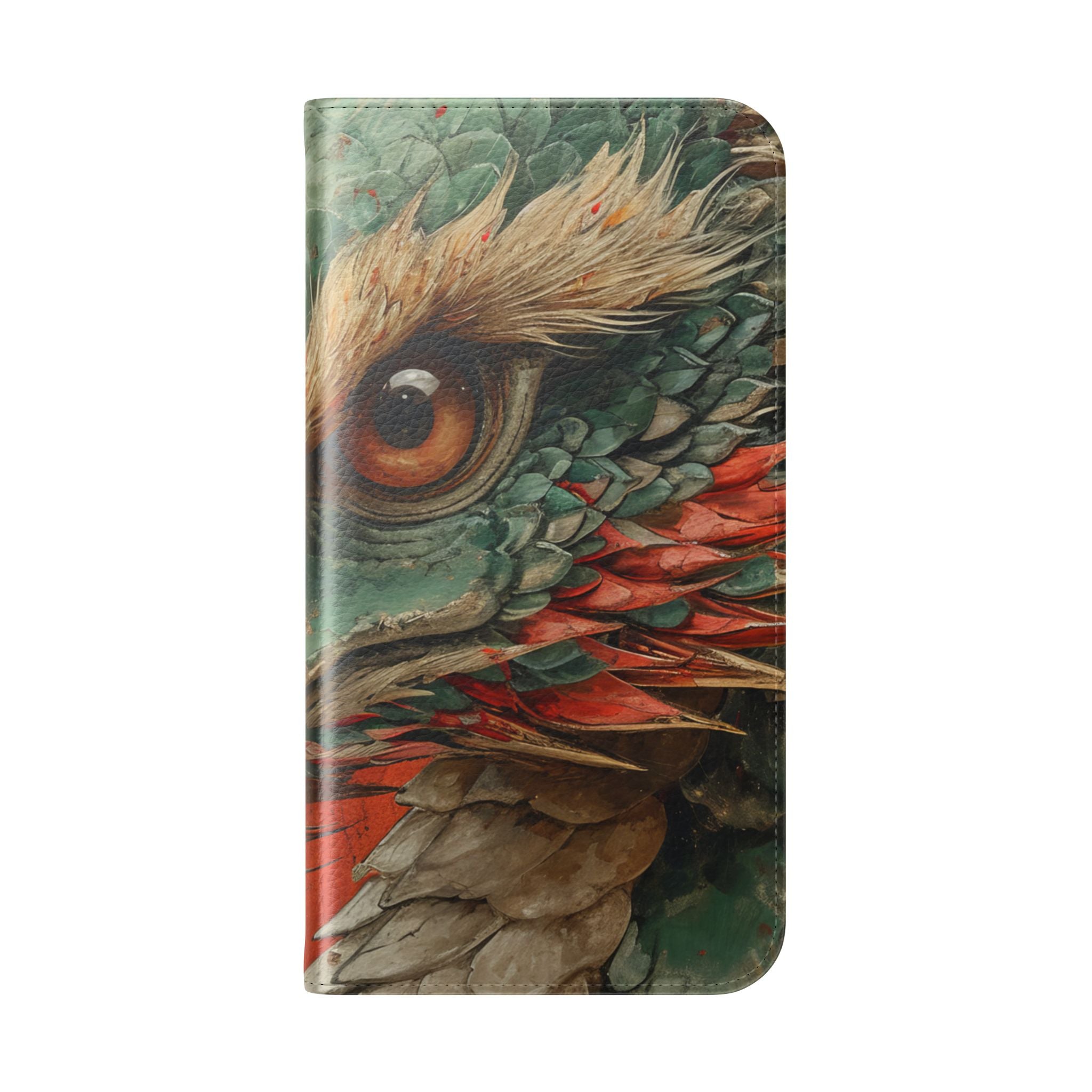 Dragon's Gaze Crimson - iPhone 16 Plus Case - Wallet