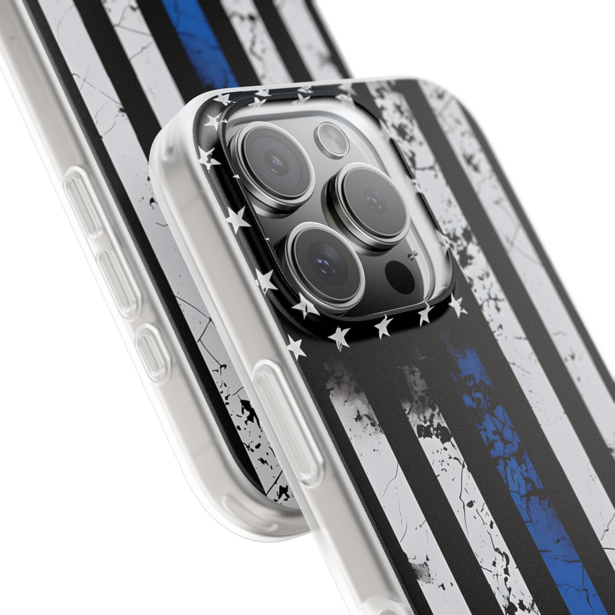 Blue Stripe Flag iPhone 16 Pro Case - Soft