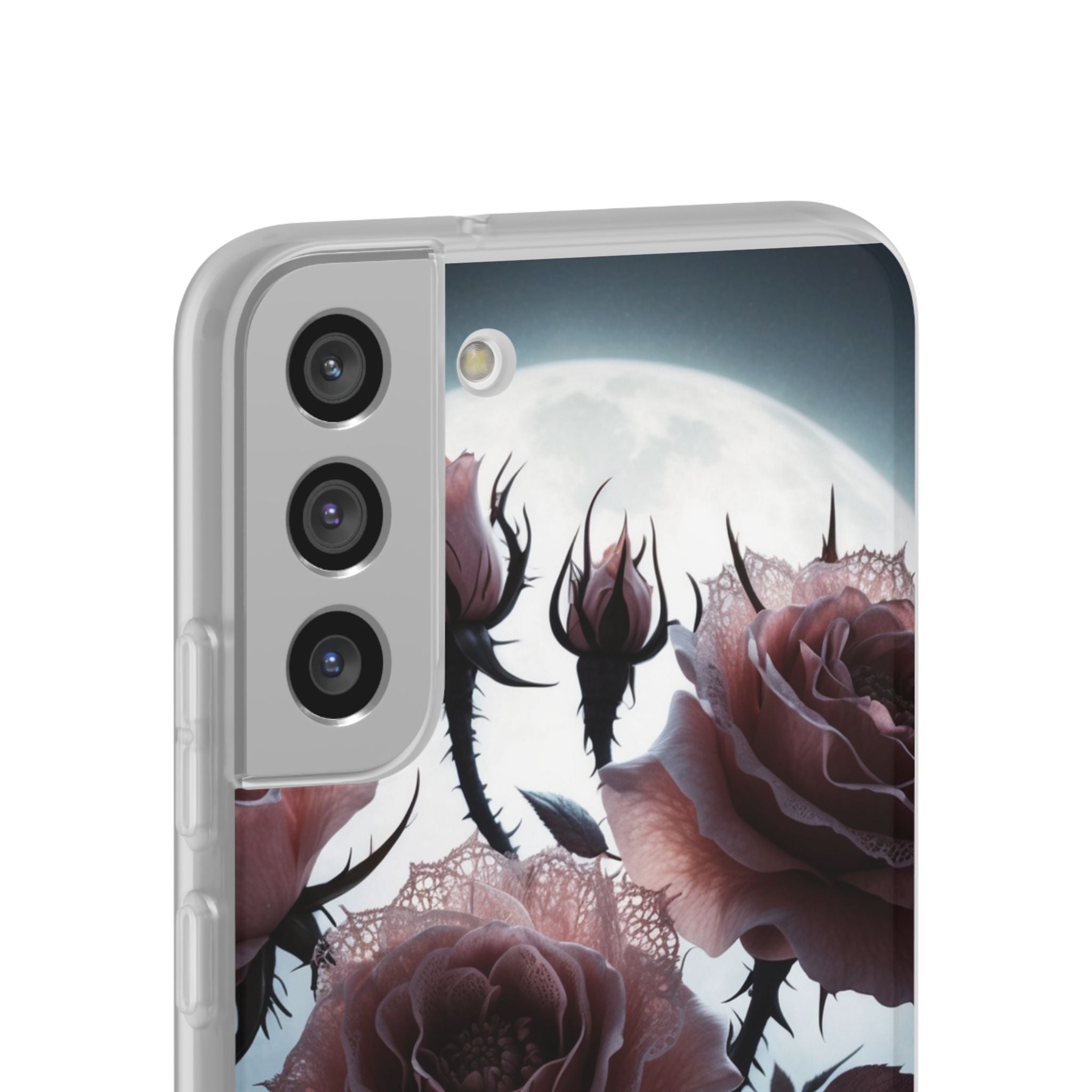 Lunar Lace Petals · Soft Phone Case for Samsung