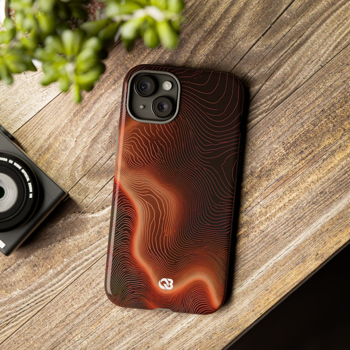 Caldera Ridge · Tough Phone Case for iPhone · Orange