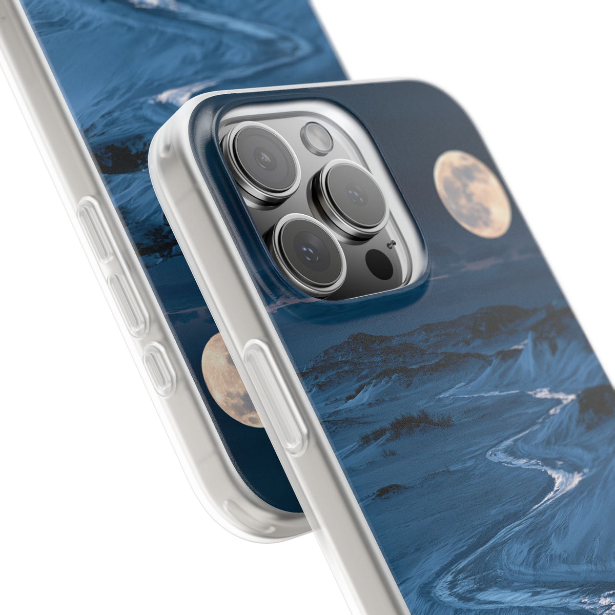 Arctic Moon Drift · Lite Phone Case for iPhone · Blue