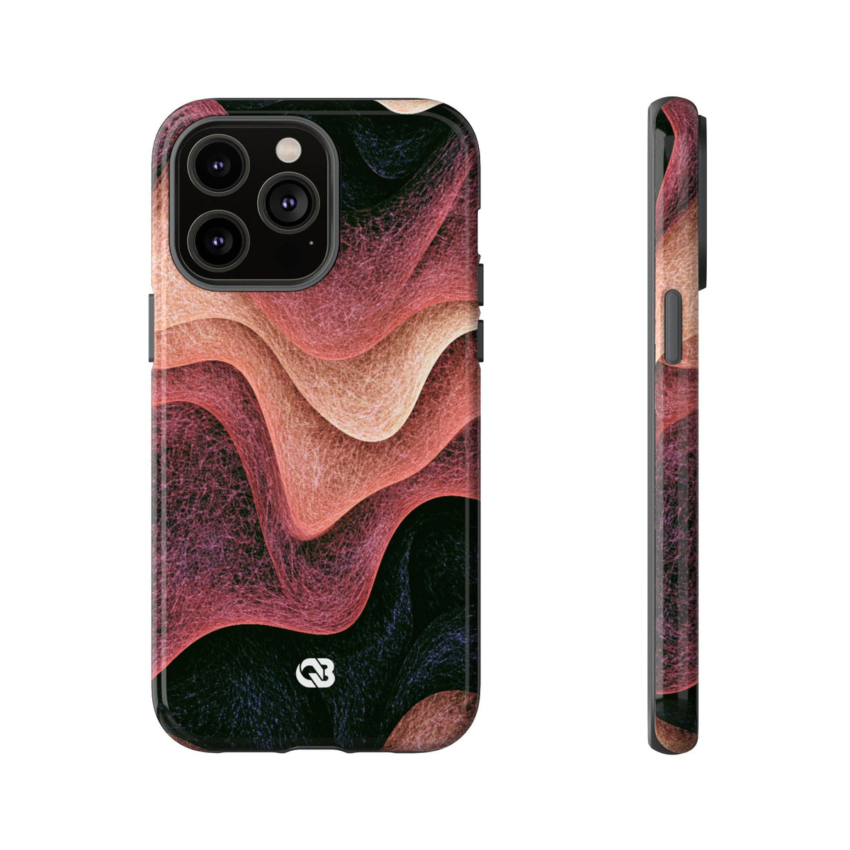 Rose Contour Waves · Tough Phone Case for iPhone · Pink