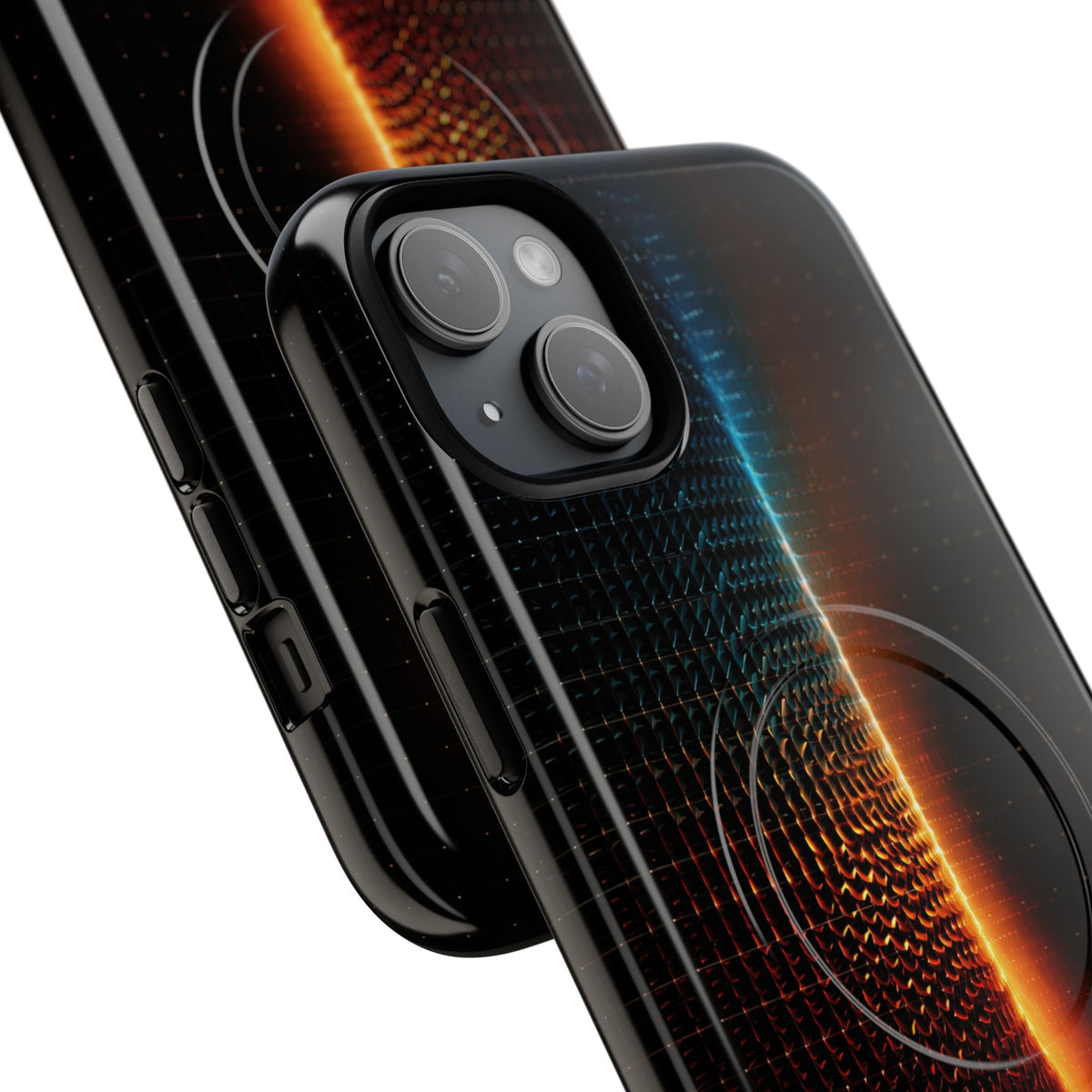 Luminous Refraction Grid · Tough 2.0 Magnetic Phone Case for iPhone · Black