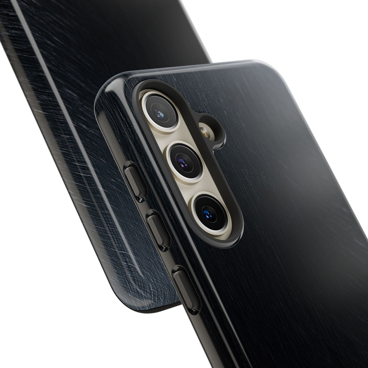 Brushed Obsidian Steel · Tough Phone Case for Samsung · Black