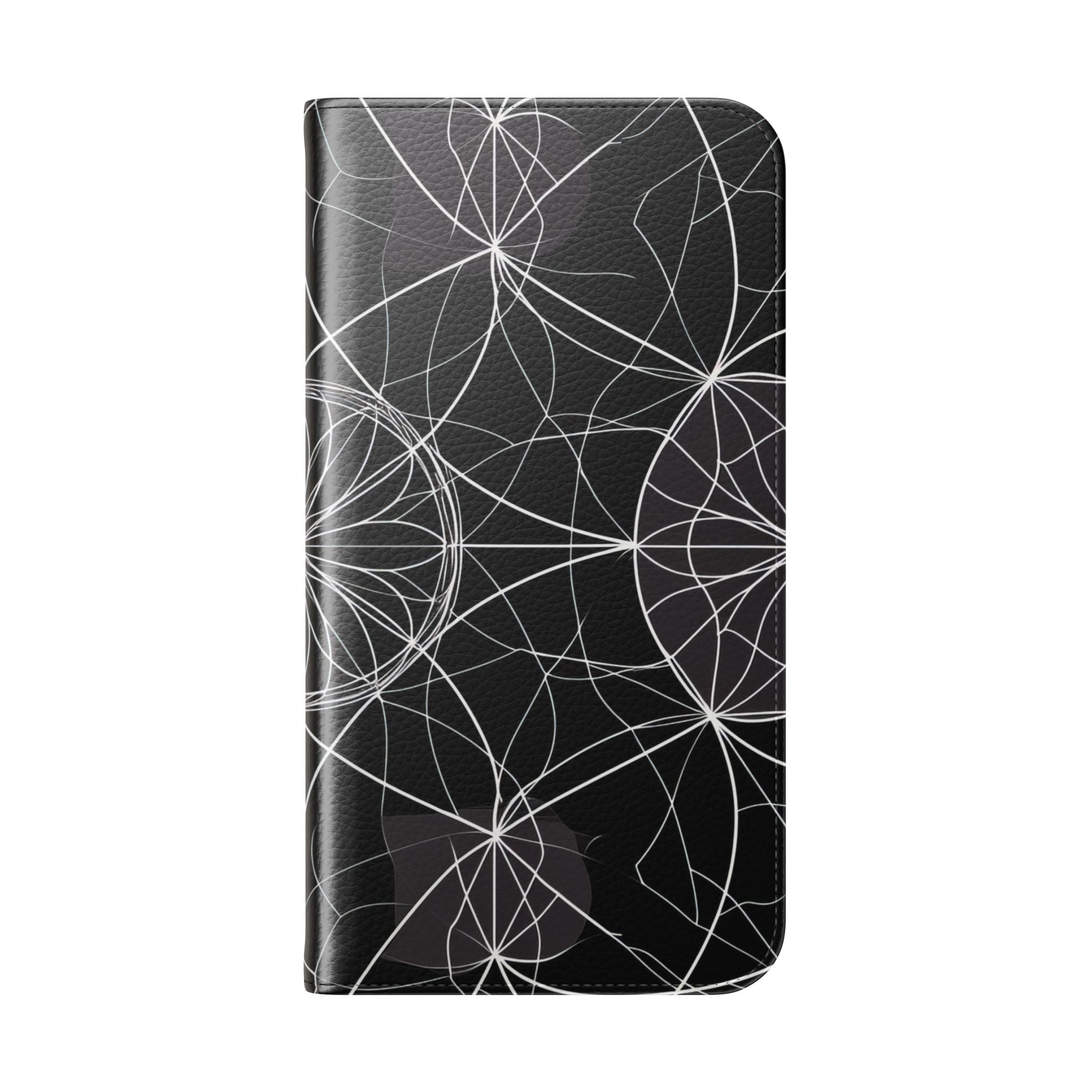 Witte Mandala Straling - iPhone 15 Plus Case - Portemonnee