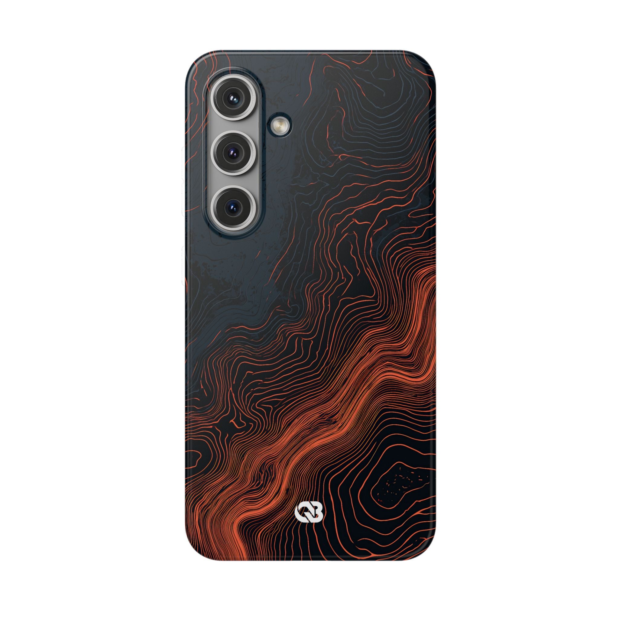 Black Lite Phone Case for Samsung - Volcanic Basalt Map