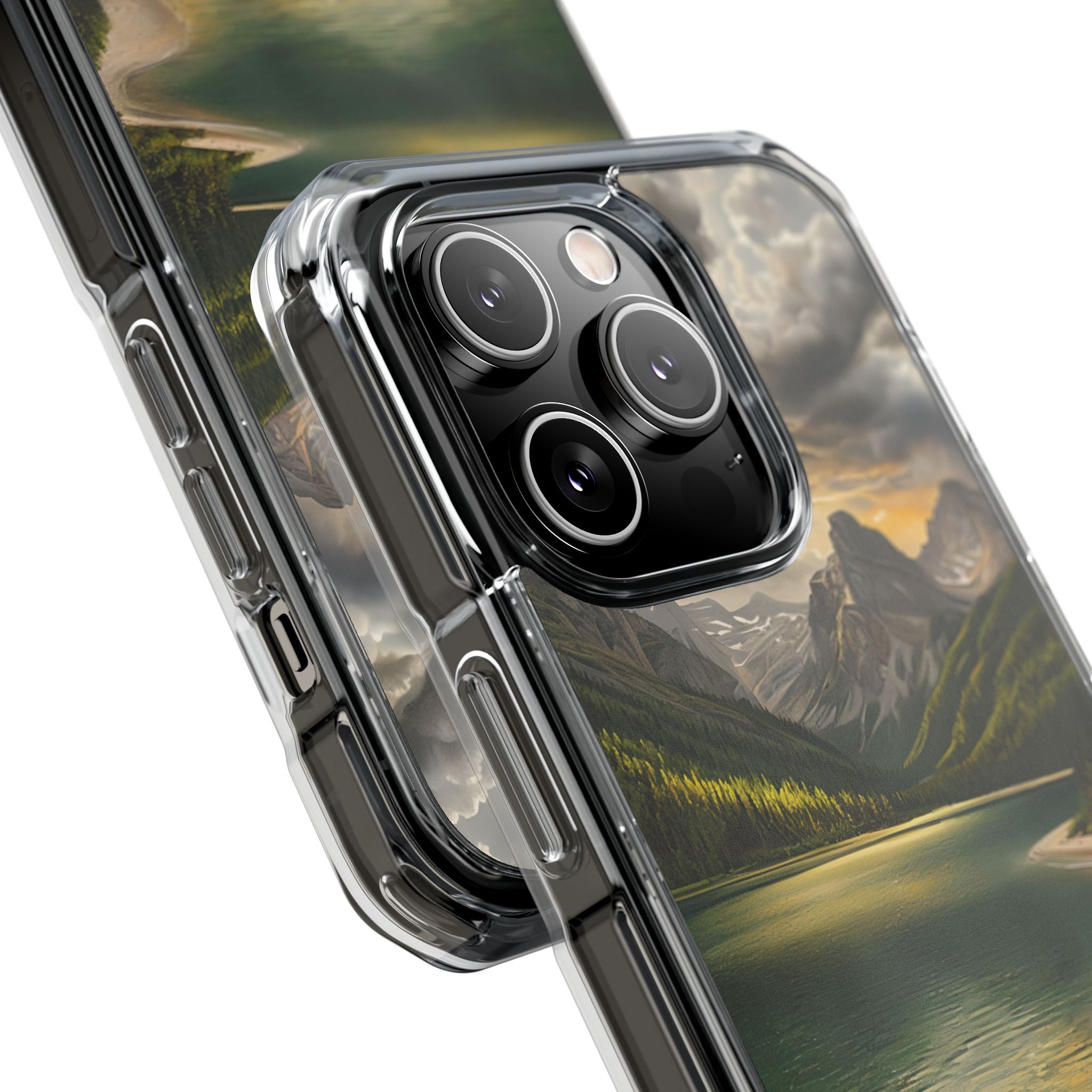 Gilded Mountain Lake · Coque de téléphone Impact pour iPhone · MagSafe