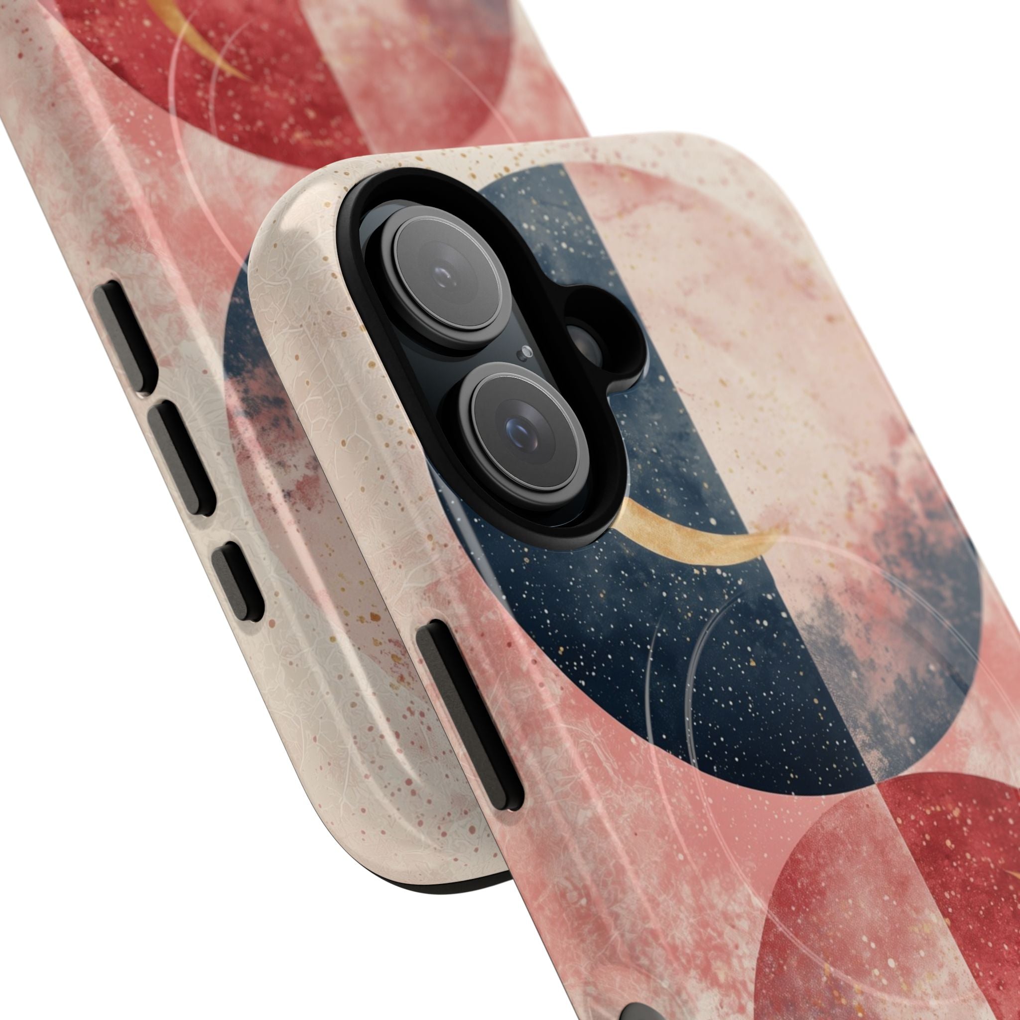 Kultainen kaarisilmukka iPhone 16 -kotelossa - Tough+