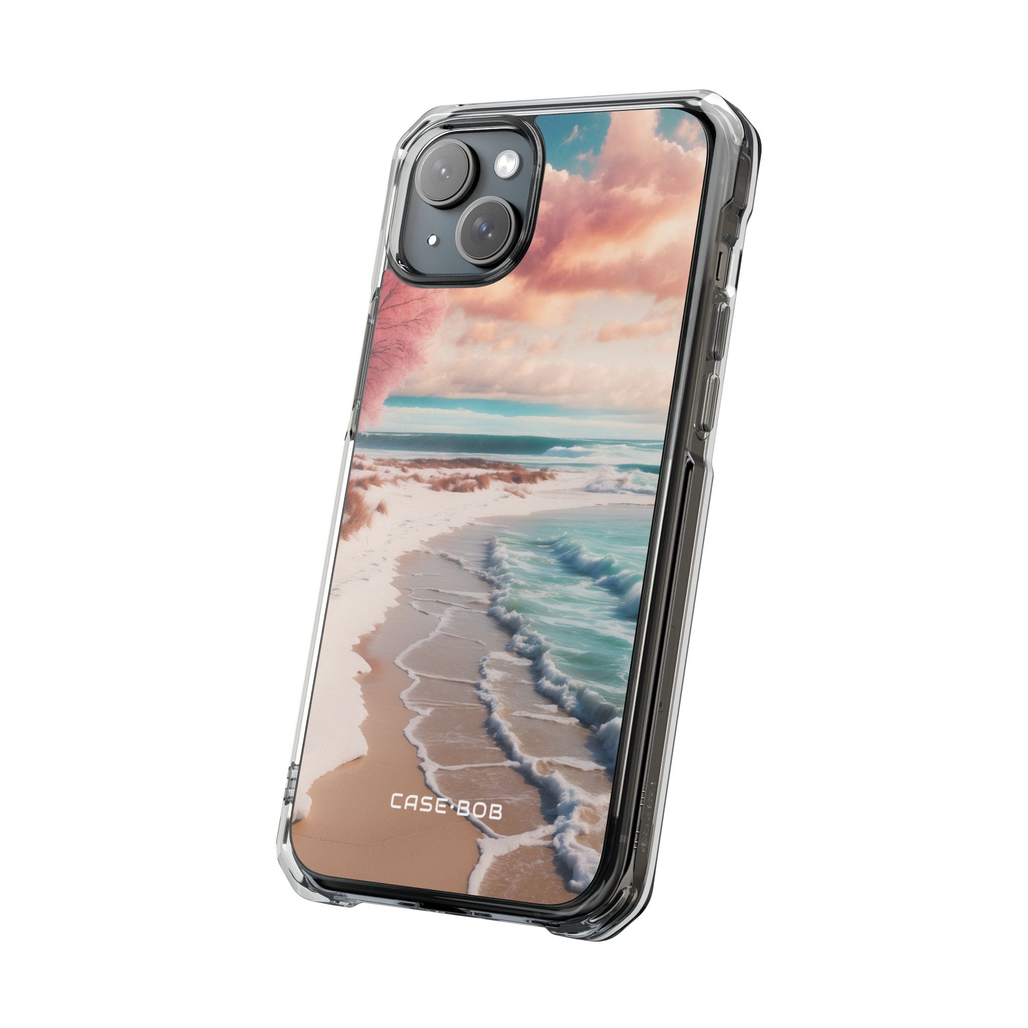 Pink Tree Breeze iPhone 15 Plus Skal - Impact