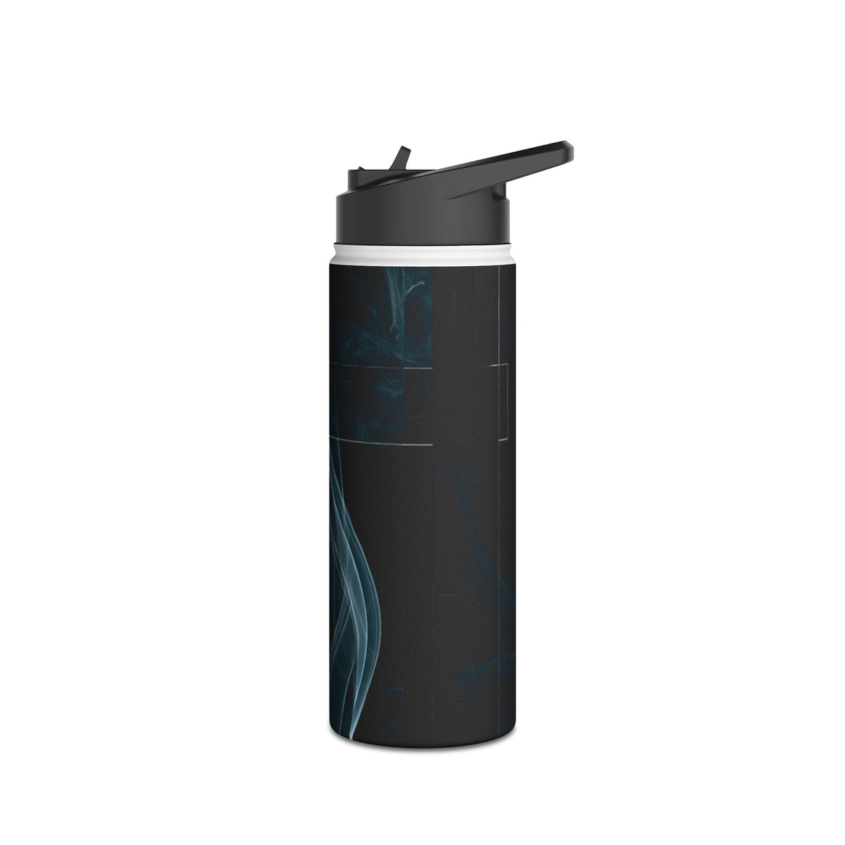 Fractured Smoke · Insulated Water Bottle · Black