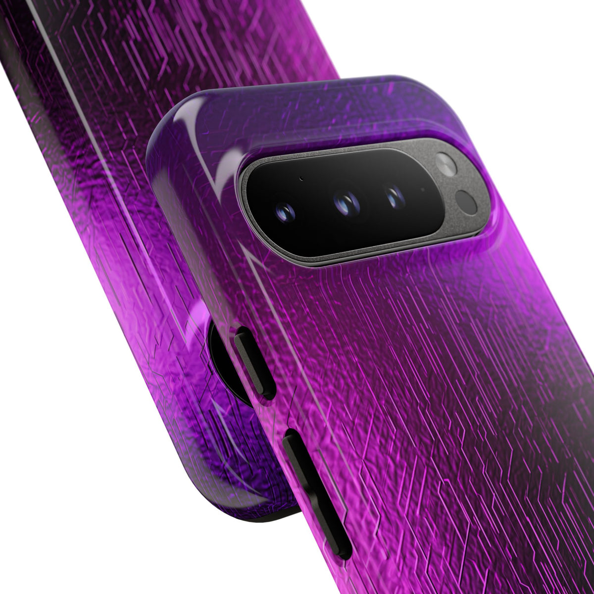 Violet Cyber Circuit · Tough Phone Case for Pixel · Purple