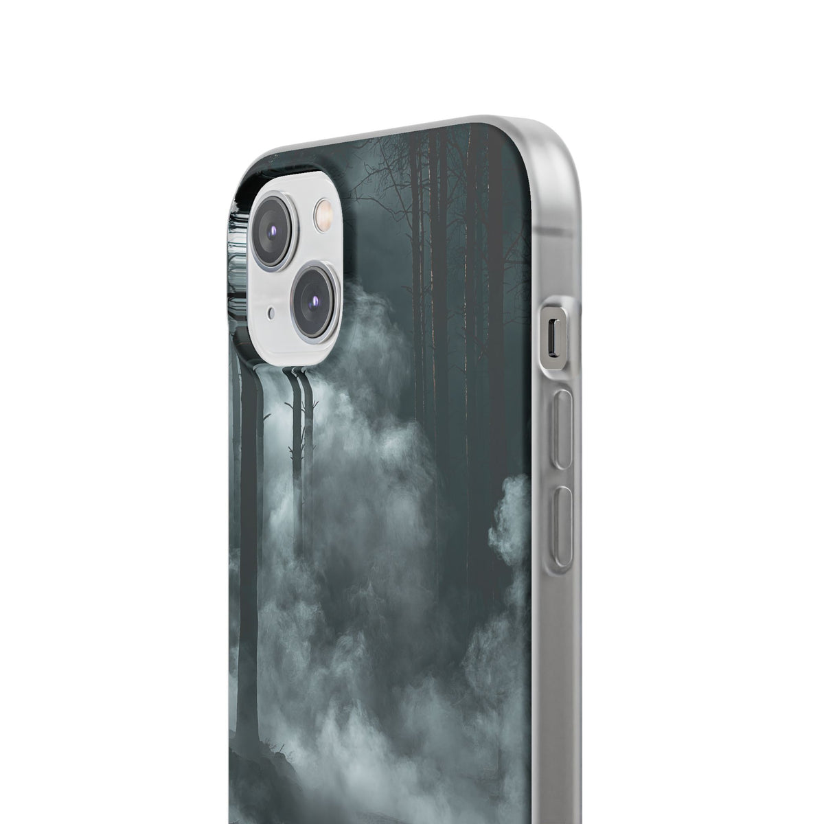 Shadowed Pine Mist · Lite Phone Case for iPhone · Black