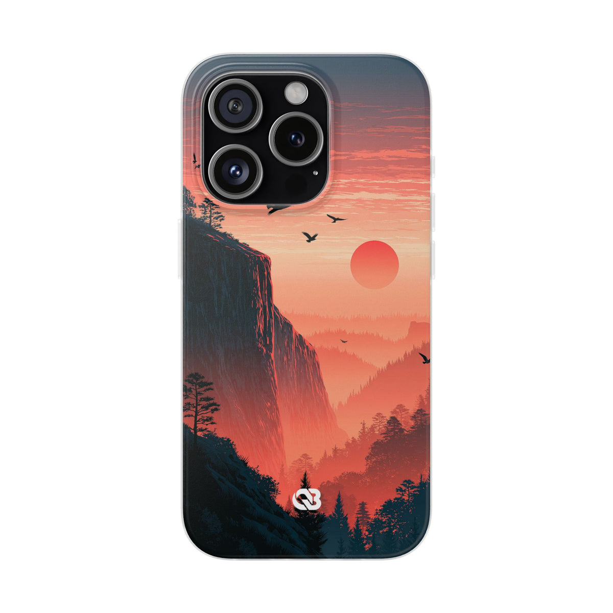 Orange Lite Phone Case for iPhone - Crimson Ridge Flight