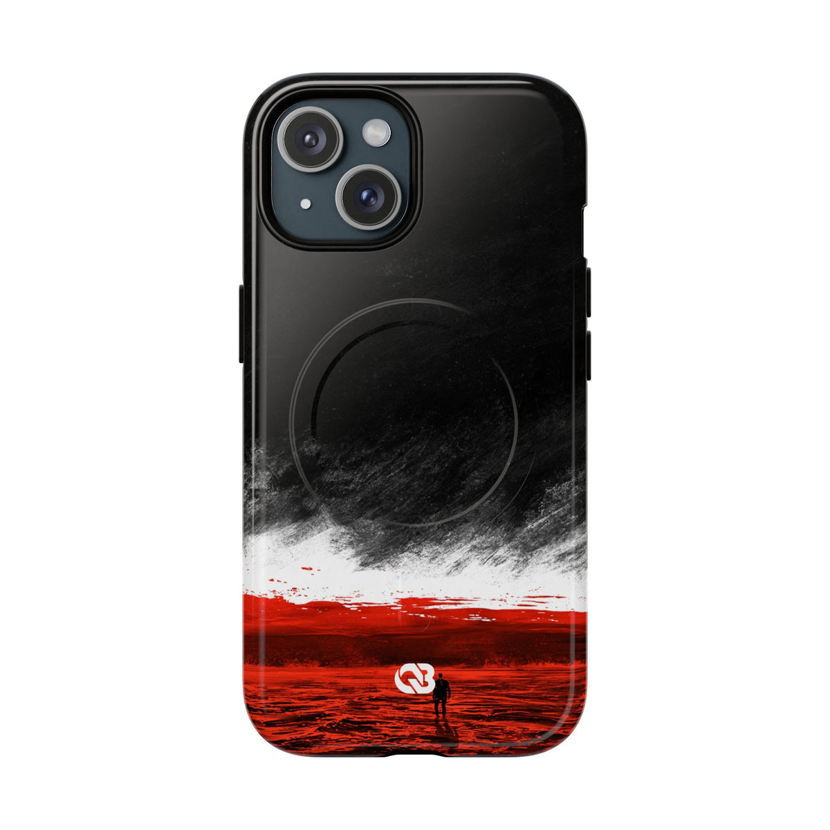 Crimson Horizon · Tough 2.0 Magnetic Phone Case for iPhone · Black
