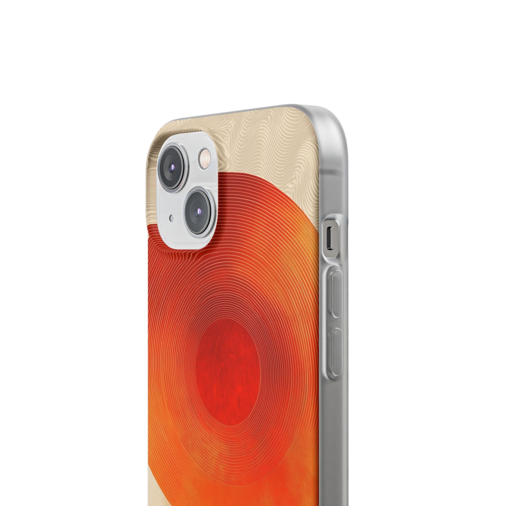 Sunburst Swirl iPhone 14 Skal - Mjuk