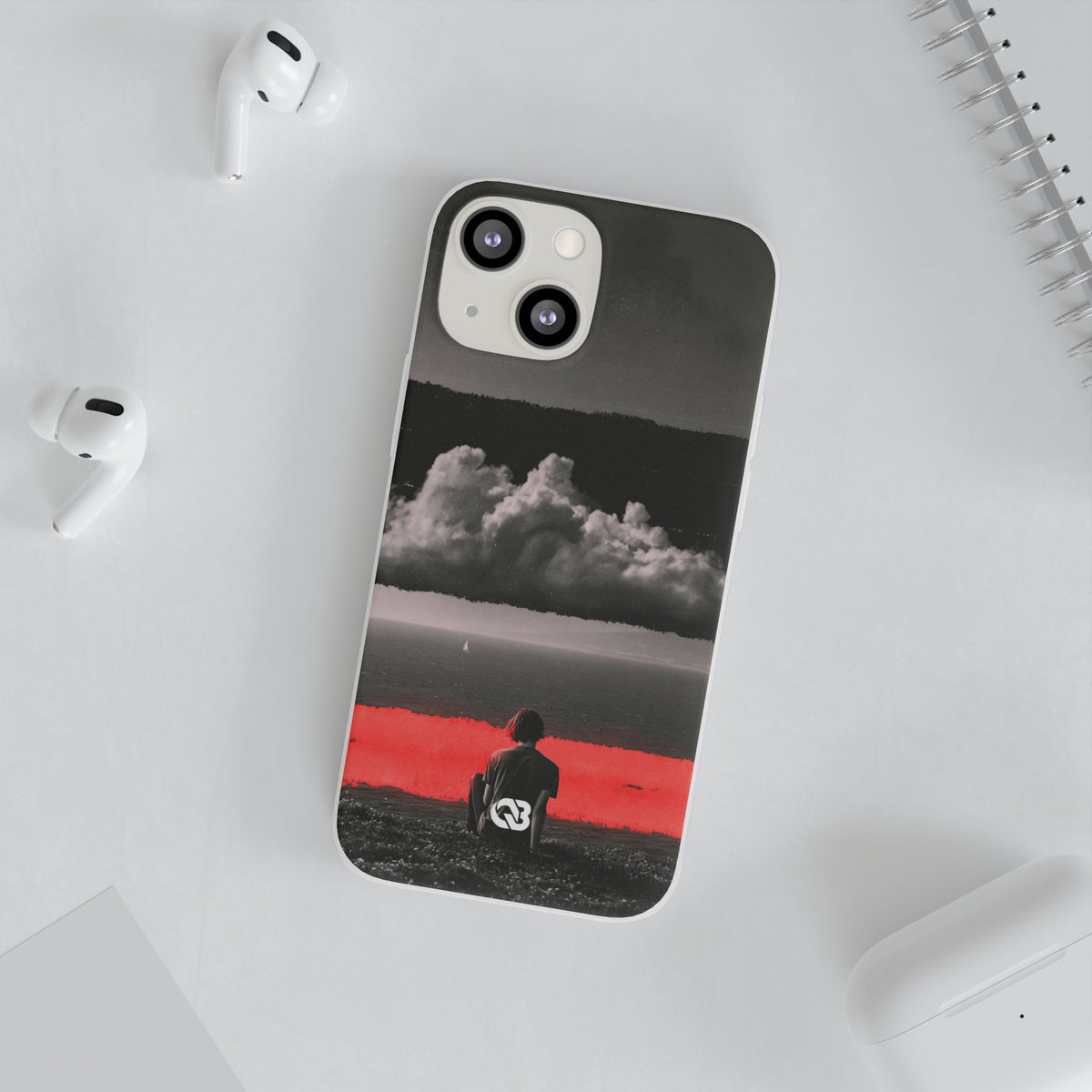 Crimson Horizon · Lite Phone Case for iPhone · Black