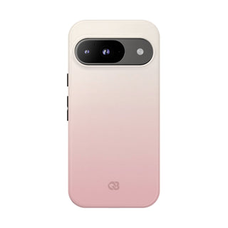 Pink Tough Phone Case for Google Pixel - Frosted Blush Horizon
