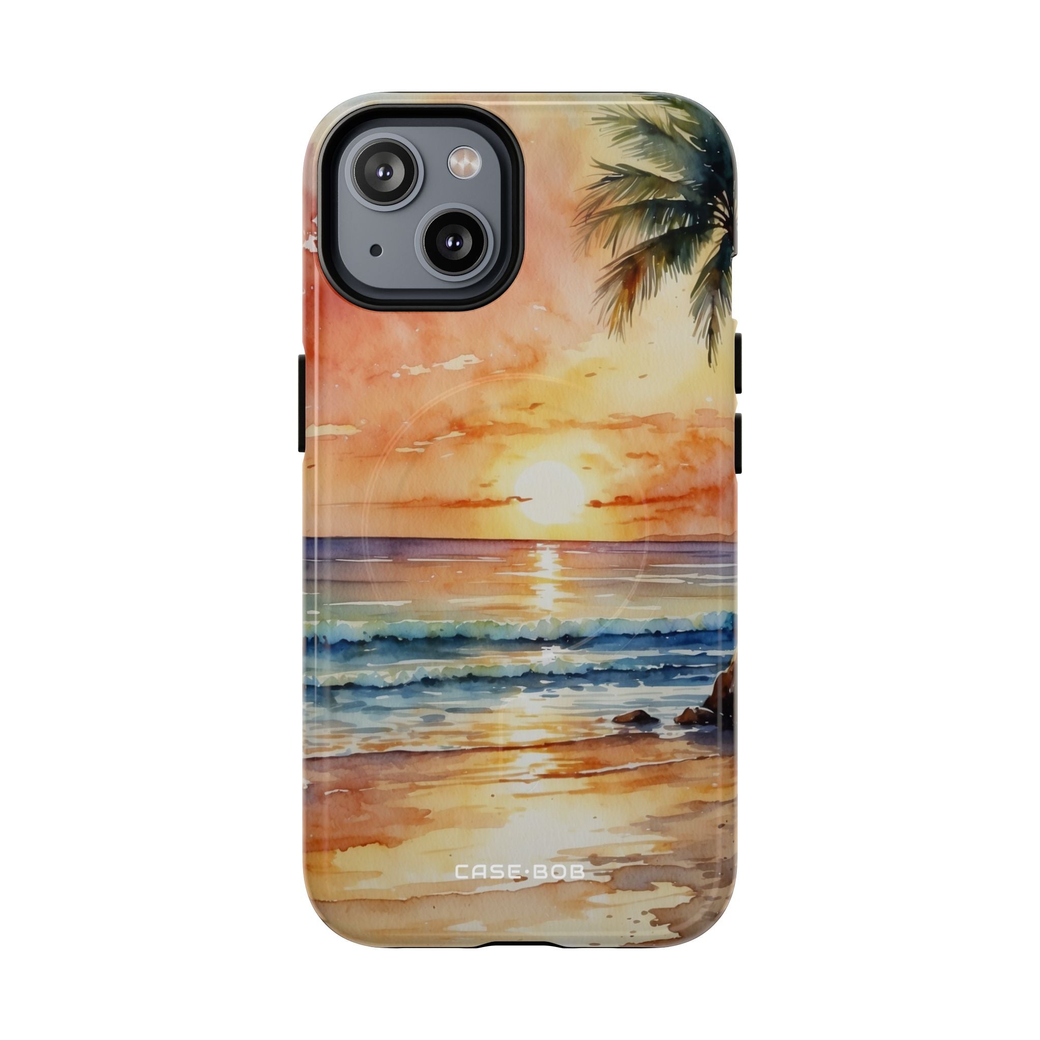 Sunset Palm iPhone 14 Case - Tough+