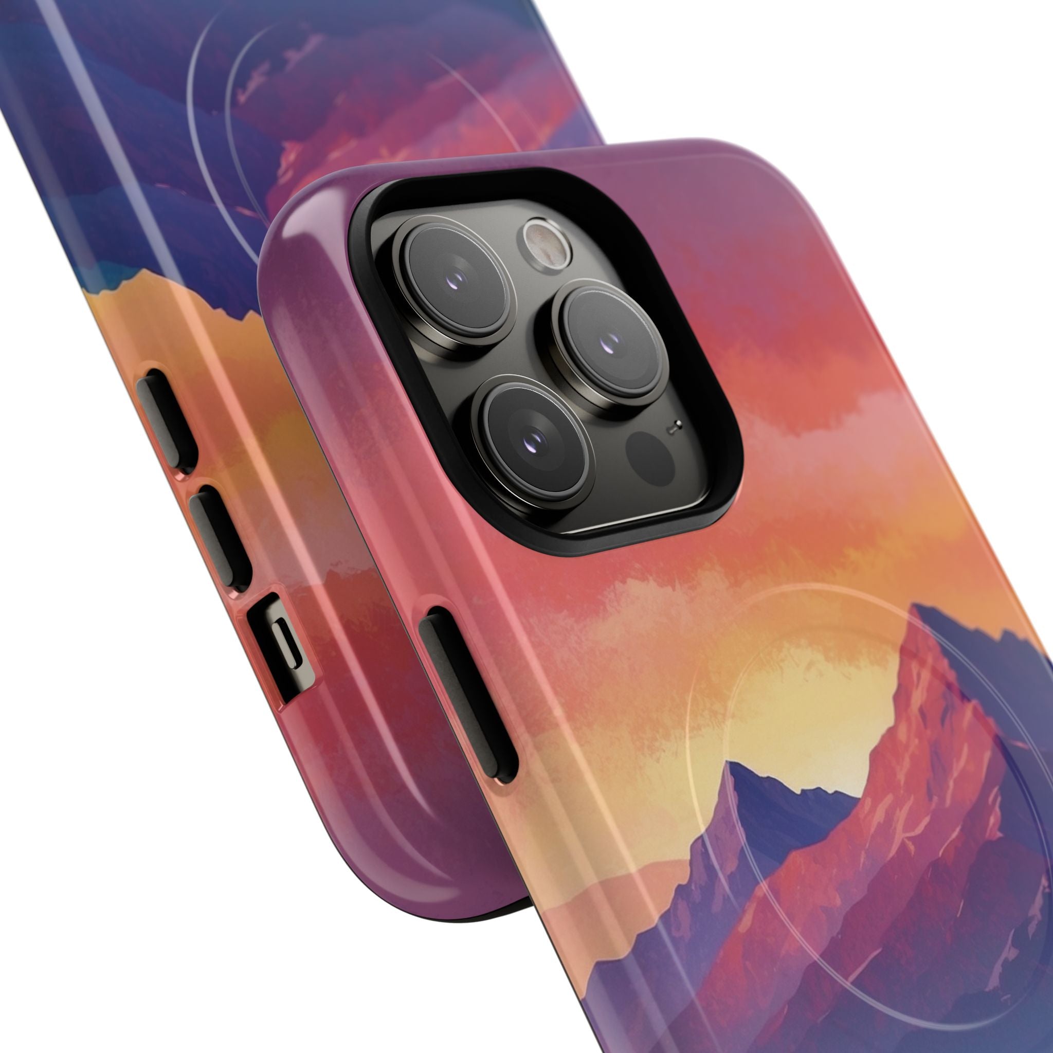 Crimson Mountain Dusk · Tough+ Phone Case for iPhone · Magsafe